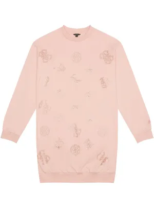 Light Coral French Terry Dress (7-16)