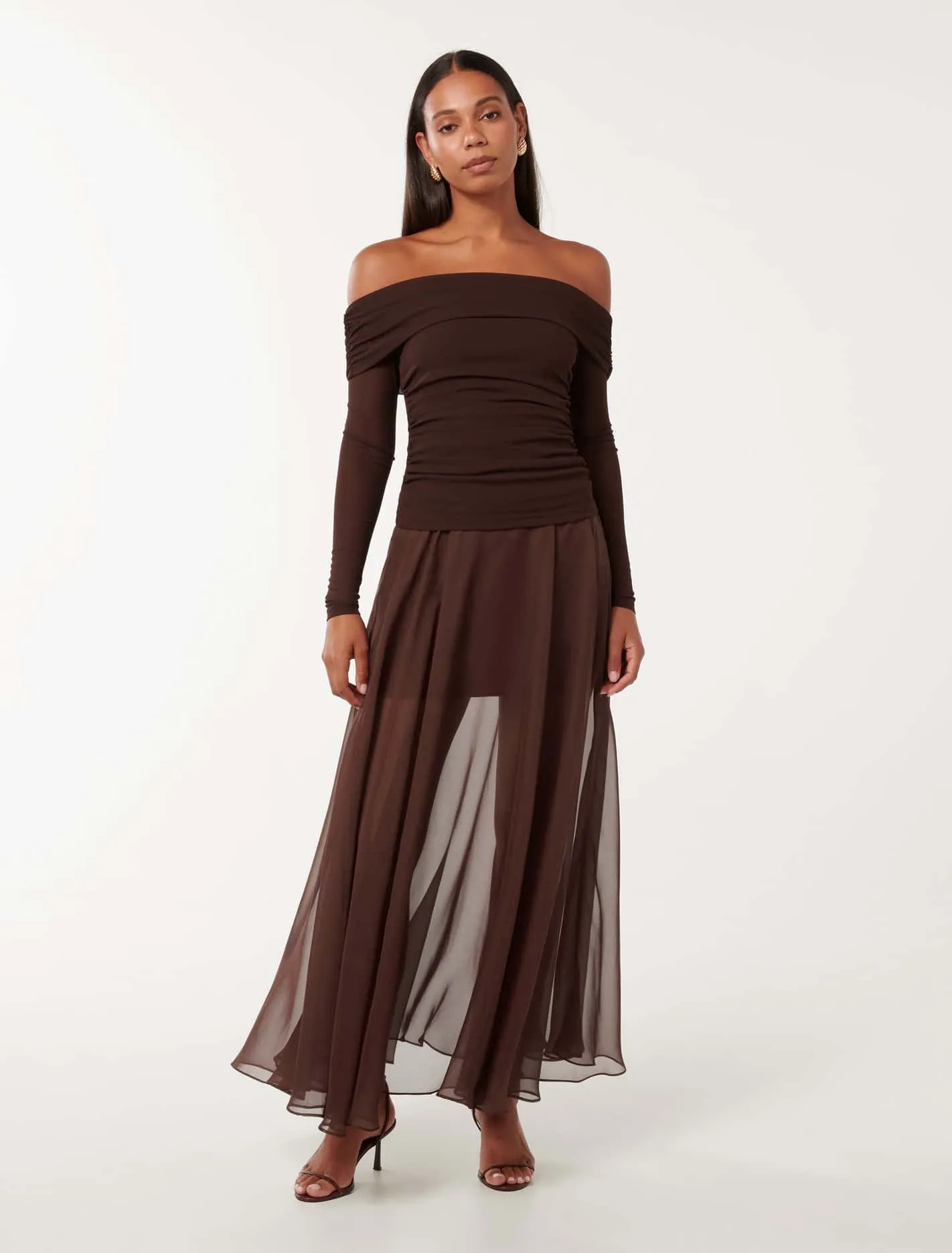 Lisette Sheer Maxi Skirt