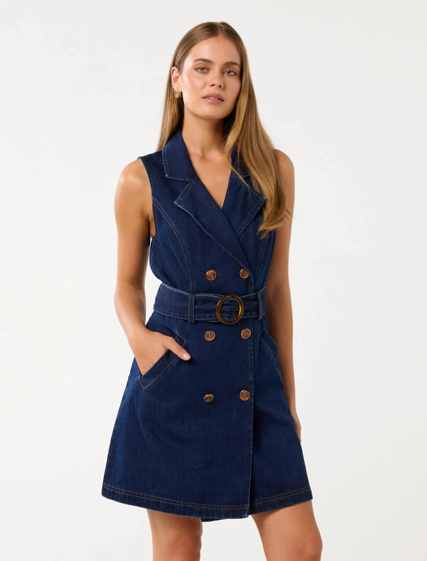 Lizzie Denim Blazer Dress
