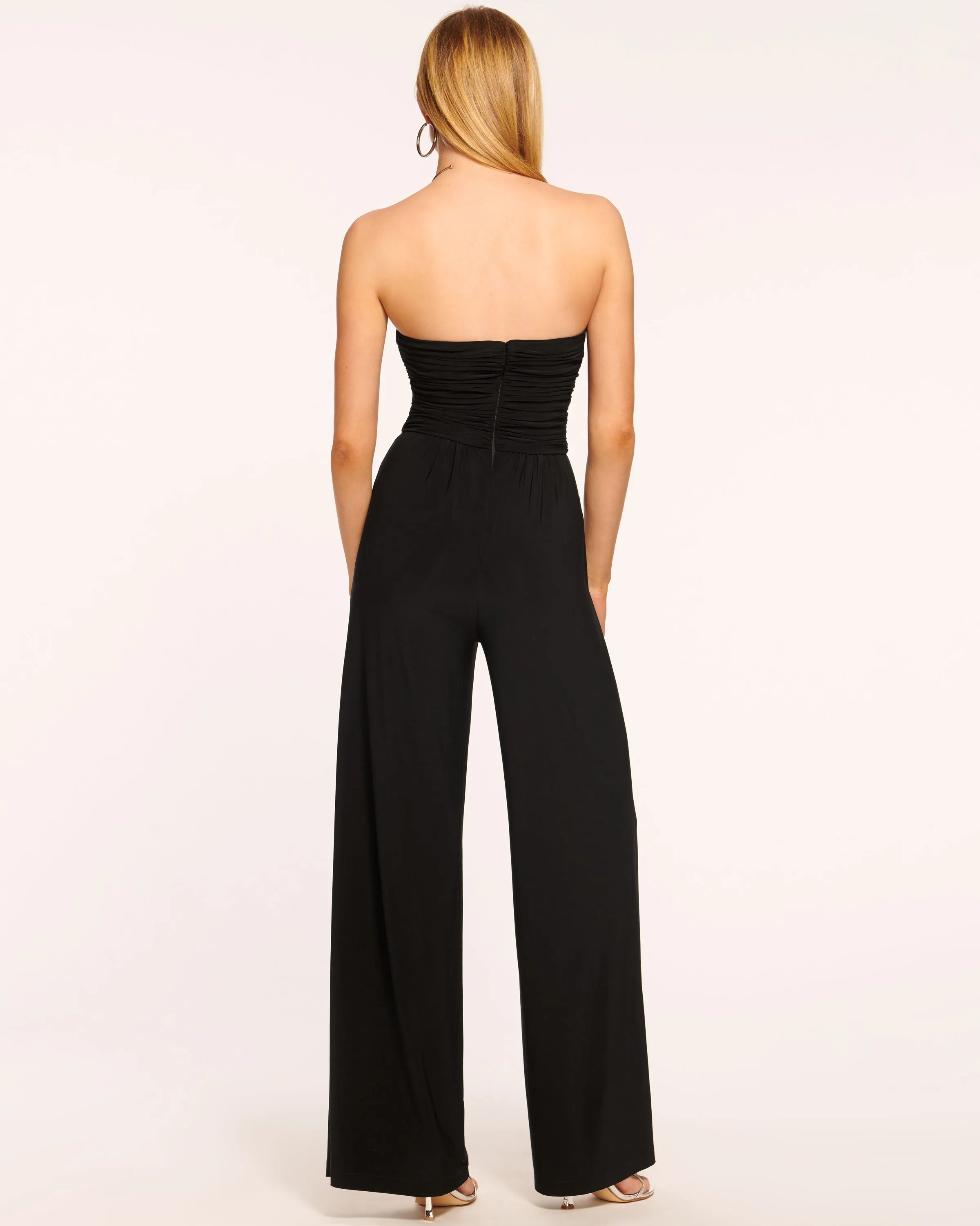 Lona Jersey Strapless Jumpsuit