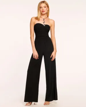 Lona Jersey Strapless Jumpsuit