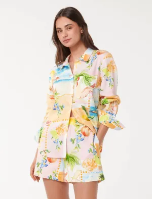 Lydia Oversized Linen Shirt