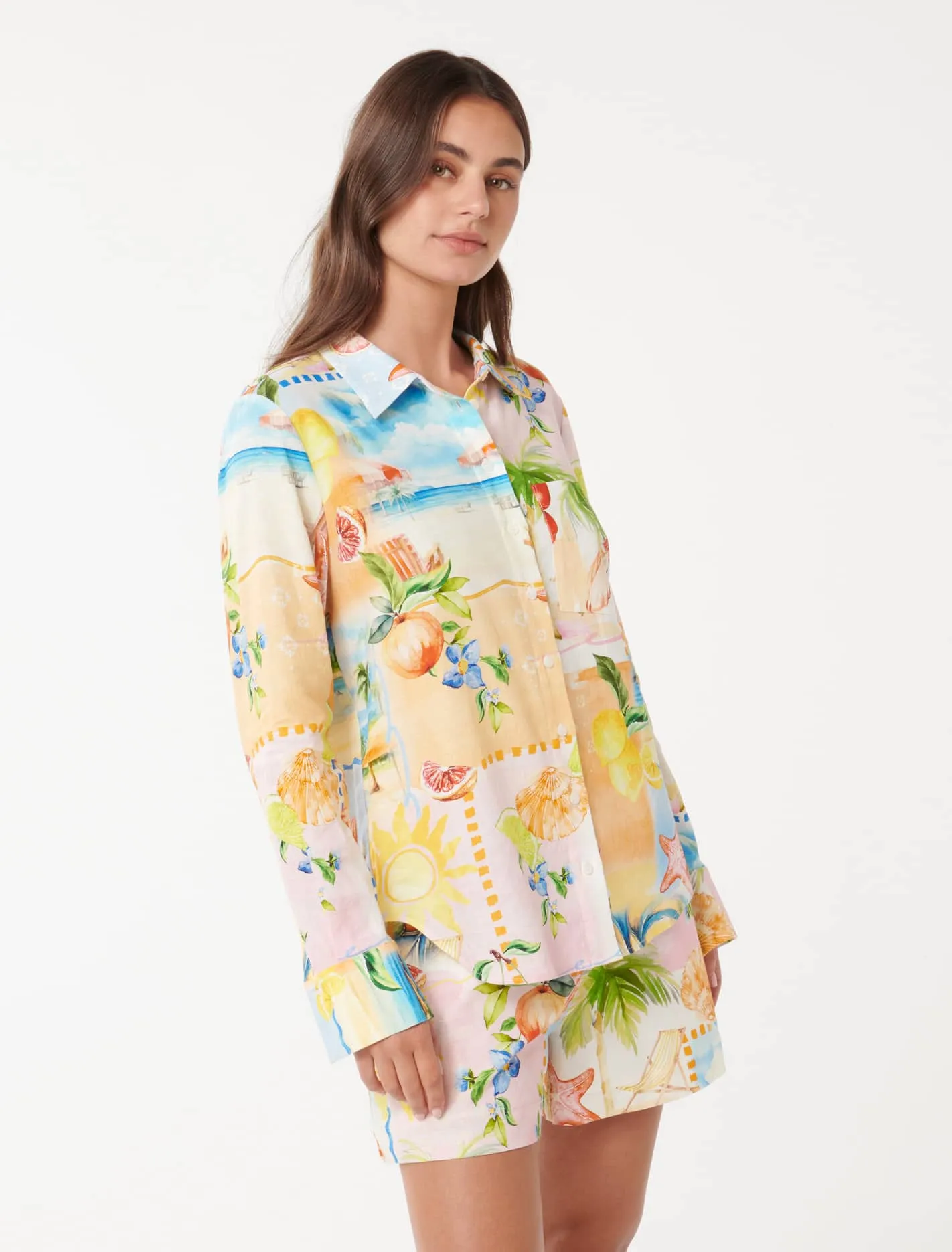 Lydia Oversized Linen Shirt
