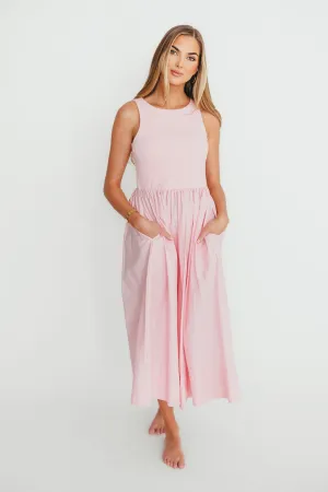 Lynn Midi Dress in Pink