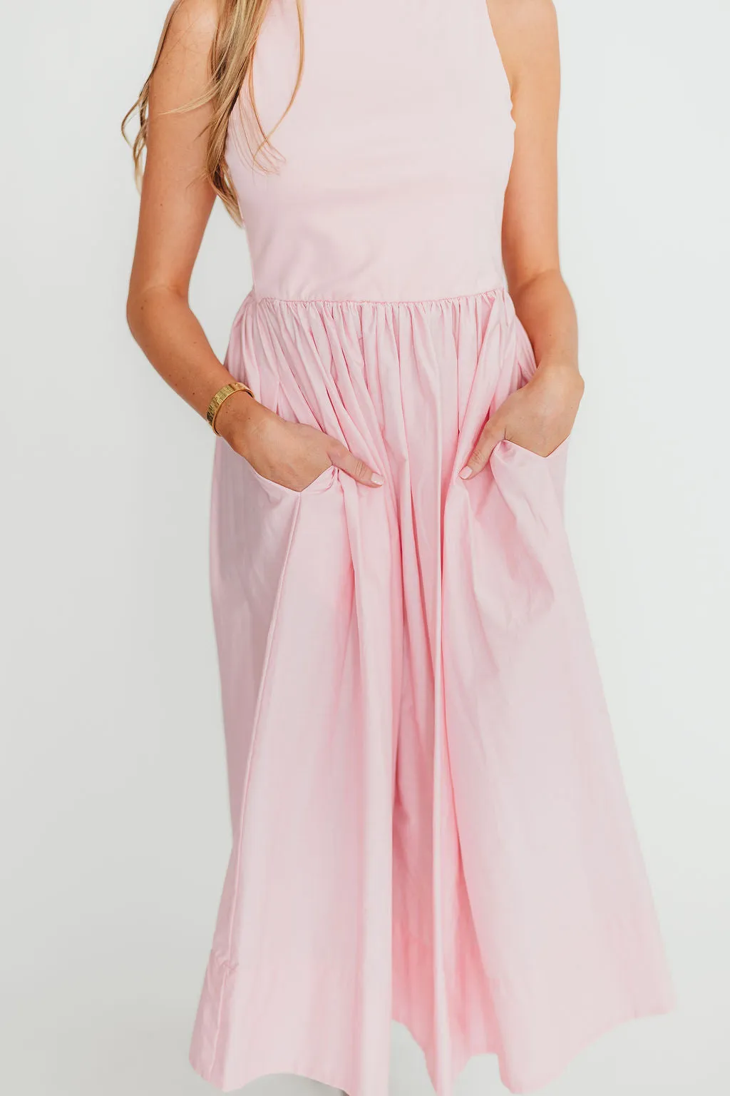 Lynn Midi Dress in Pink