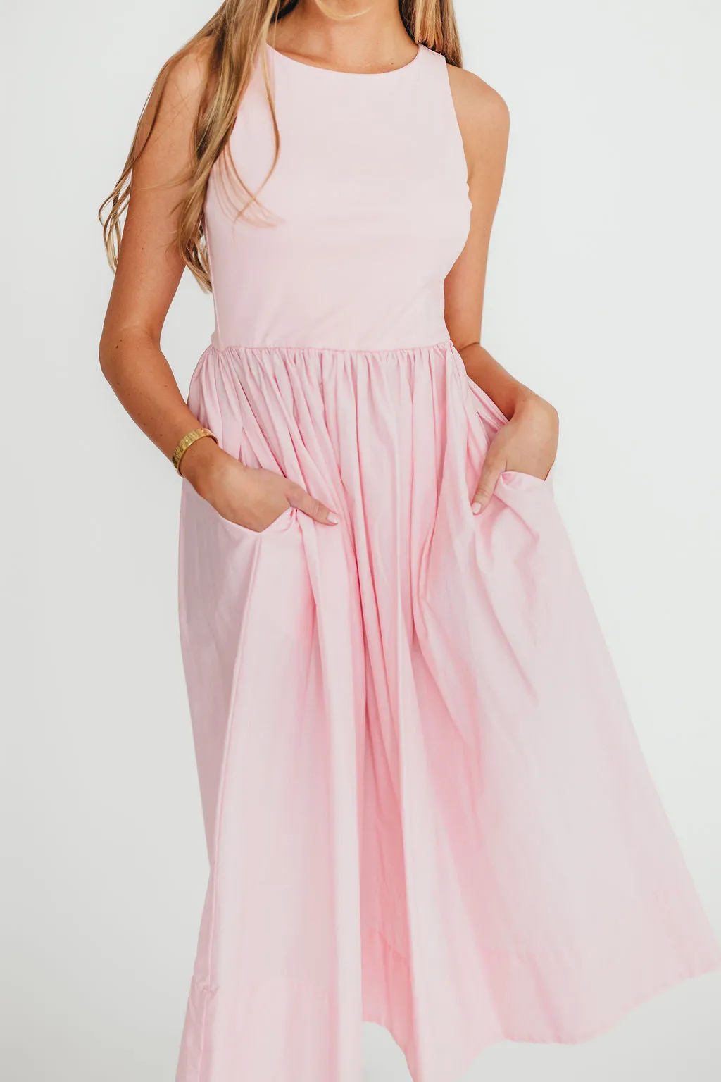 Lynn Midi Dress in Pink