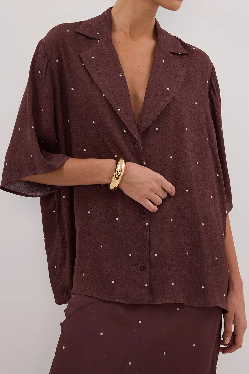 MELROSE WALNUT SHORT SLEEVE SHIRT