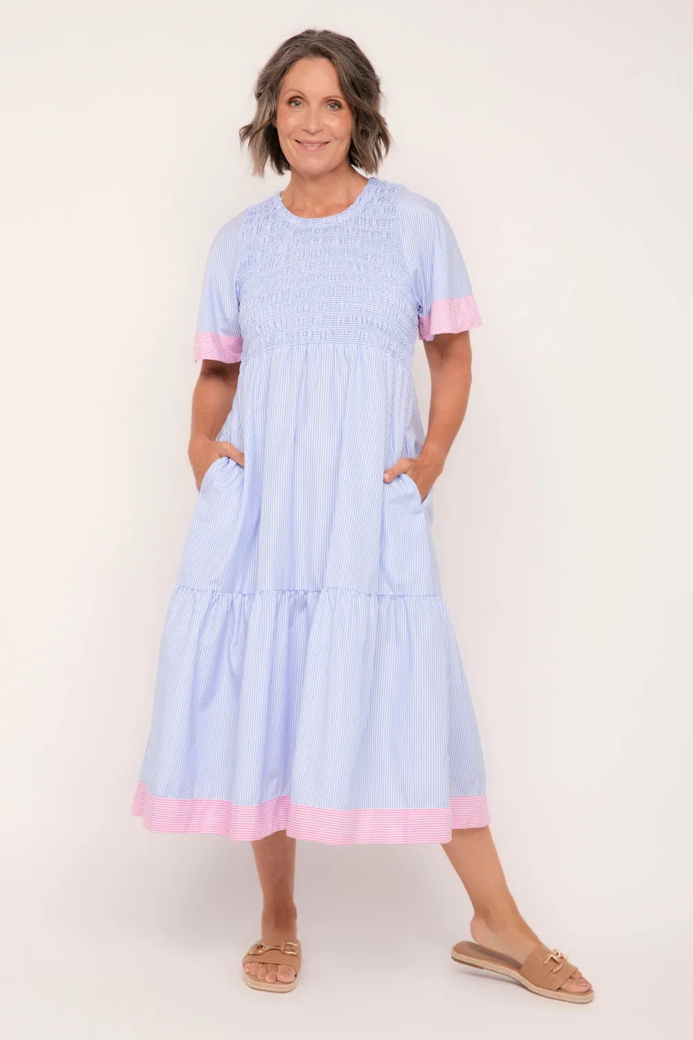 Minden Shirred Dress - COMBINED LISTING