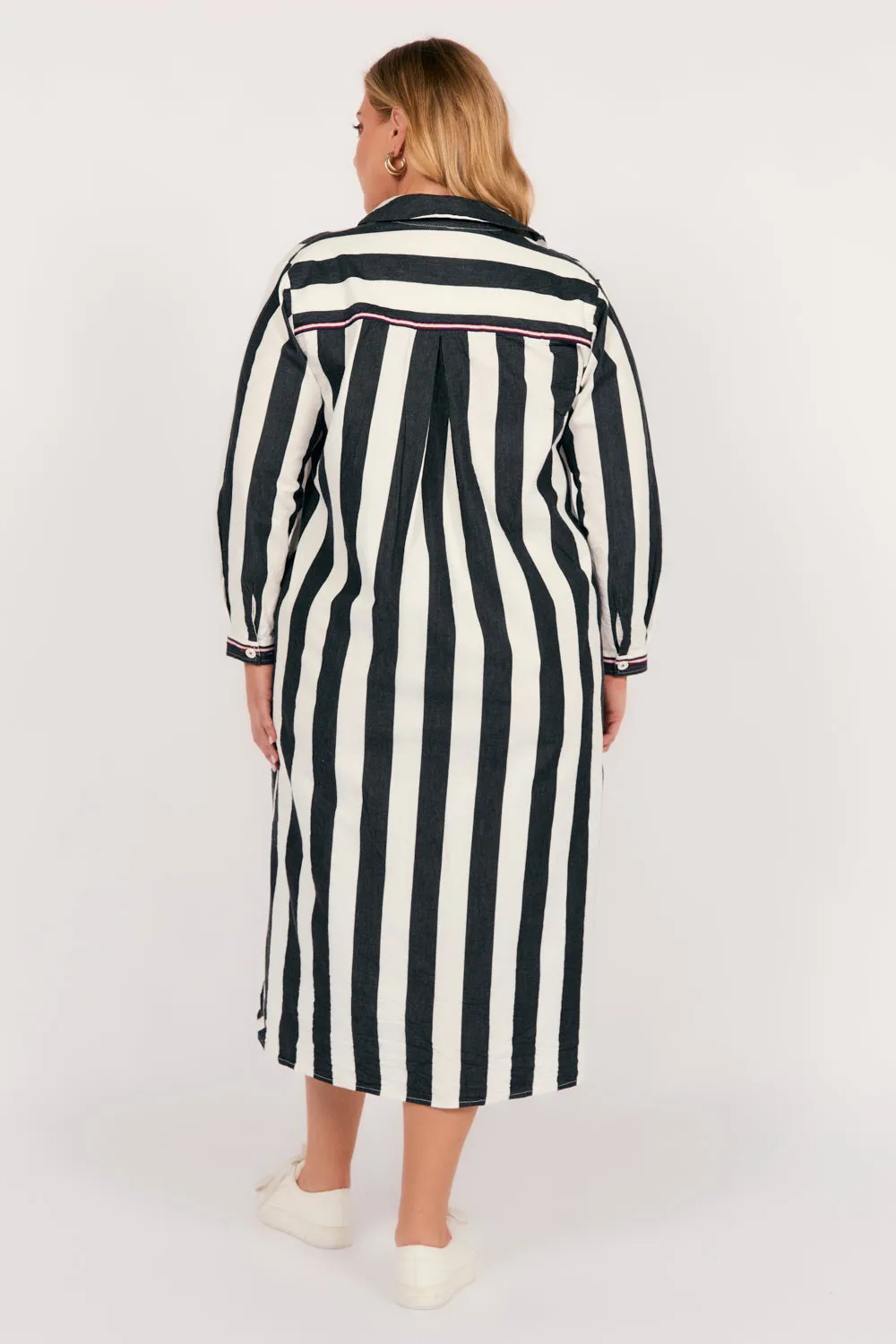 Natalia Shirt Dress in Harbour Lines