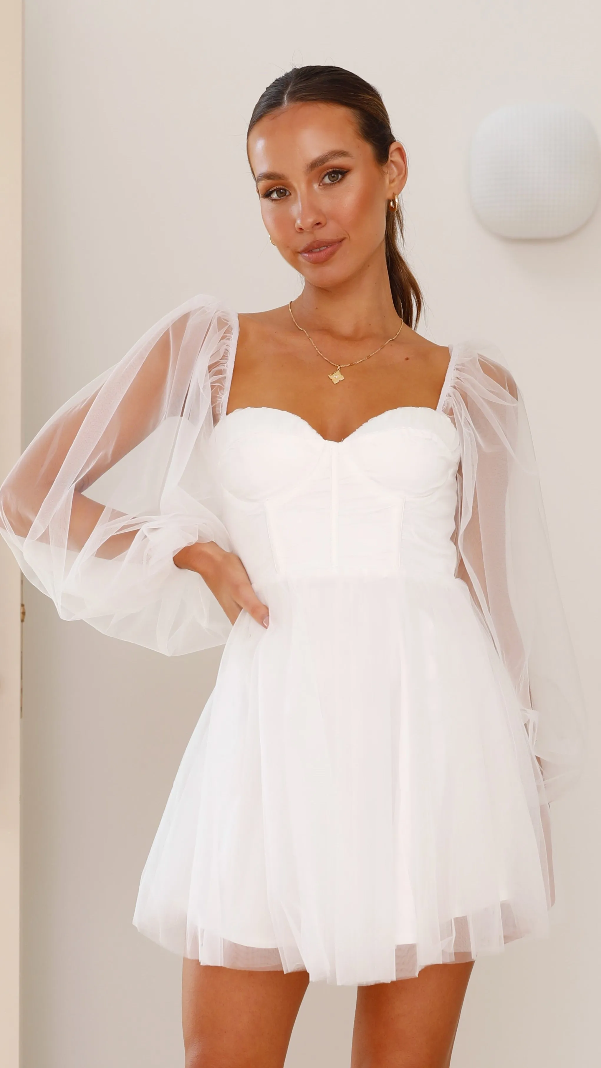 Olivia Mini Dress - White
