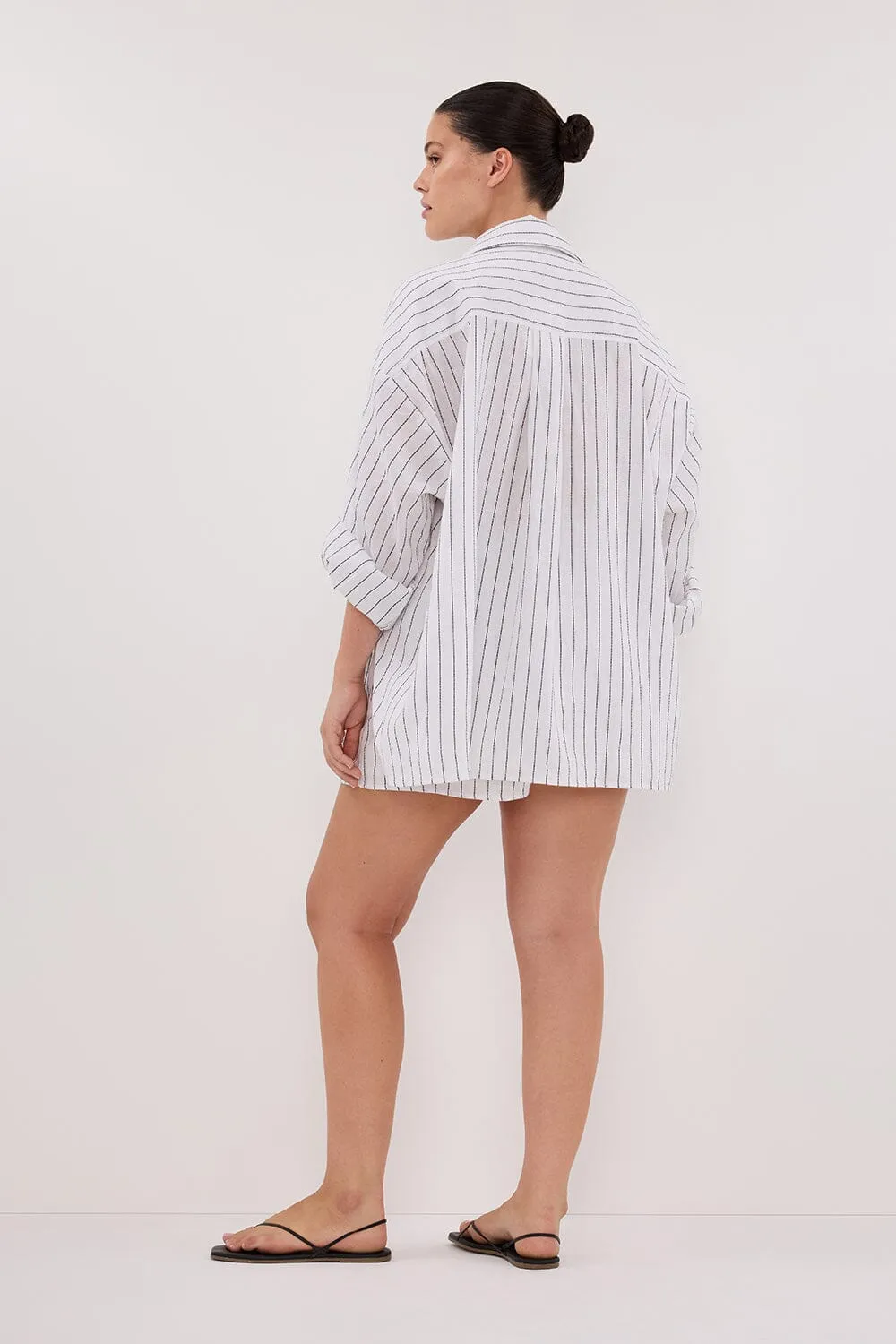 OLLIE WHITE STRIPE SHIRT
