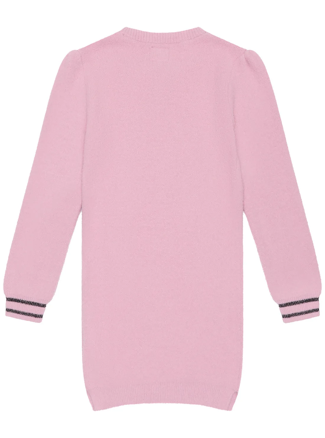 Pink Long Sleeve Knit Dress (2-7)