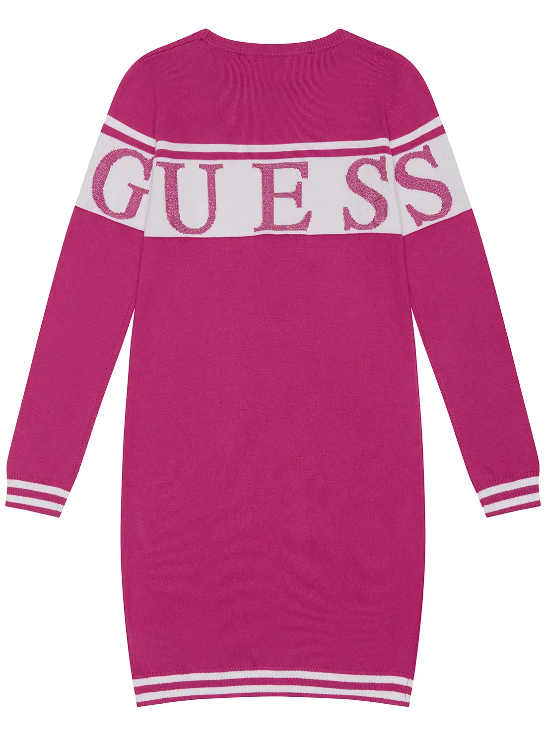 Pink Long Sleeve Knit Dress (7-16)