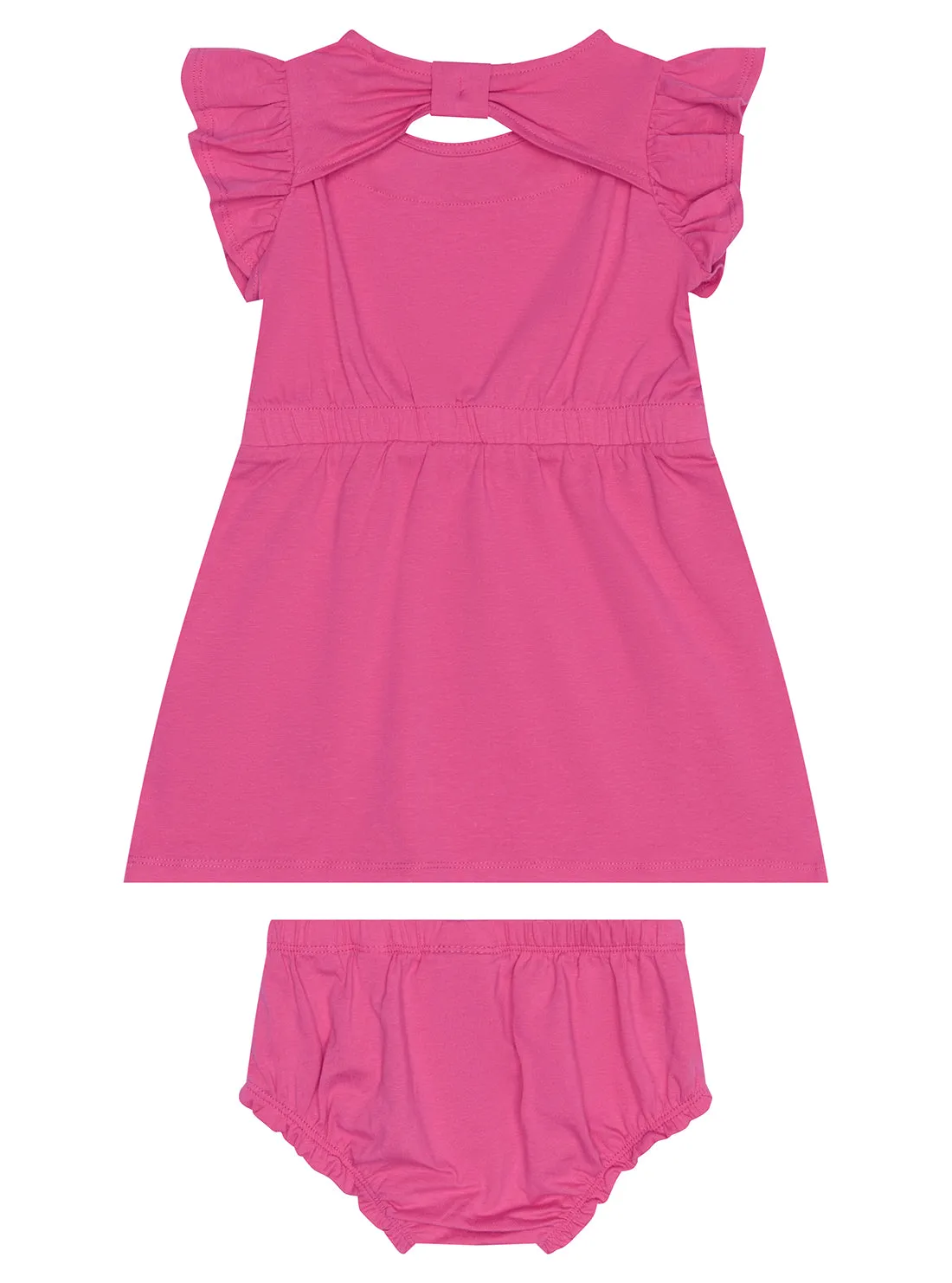 Pink Stretch Jersey Dress (6-12M)