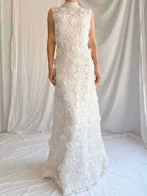 RESERVED 1960s Silk Organza 3D Gown - S/M