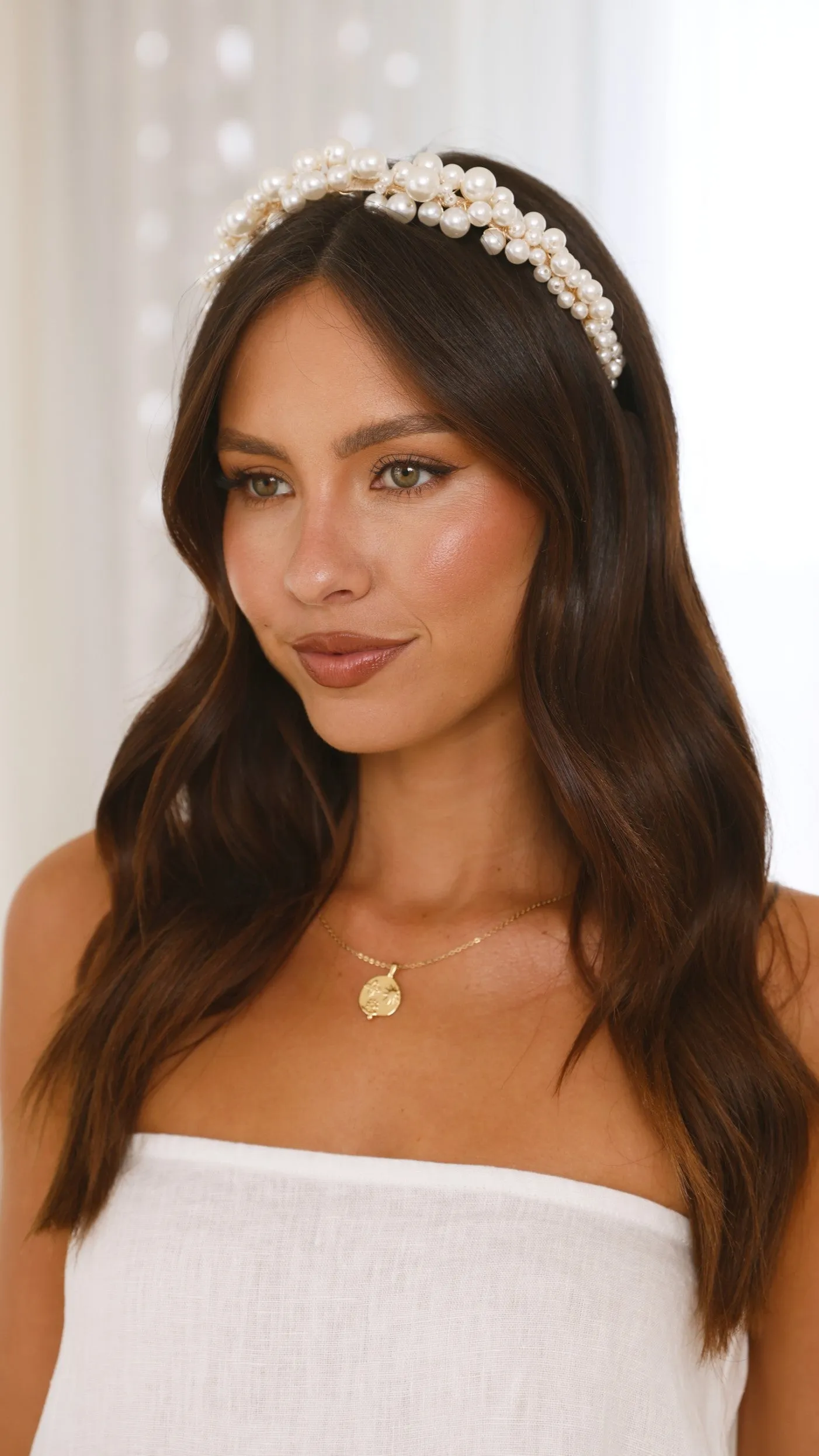Rochelle Headband - Pearl