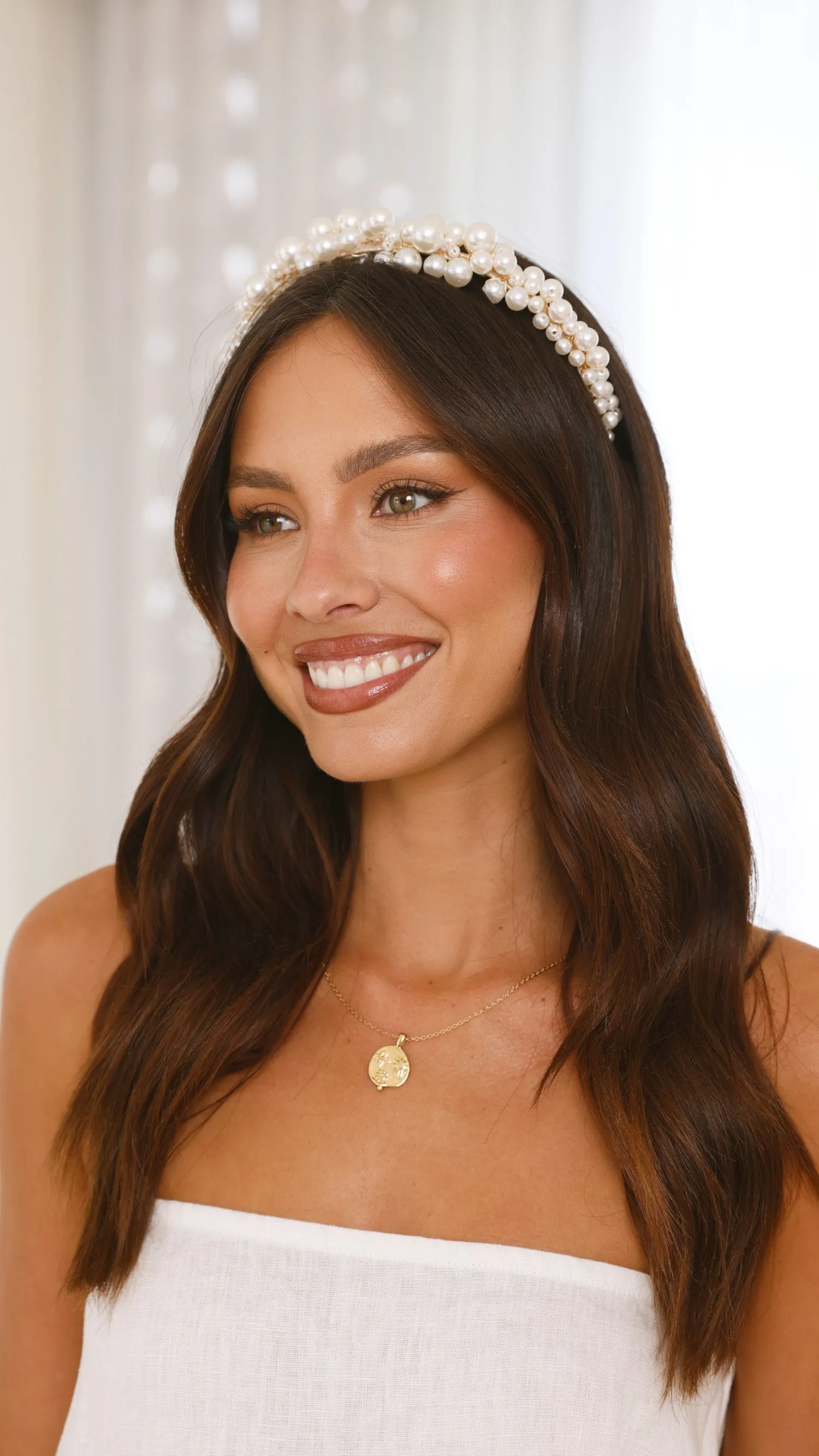 Rochelle Headband - Pearl