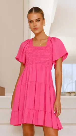 Sammi Mini Dress - Hot Pink