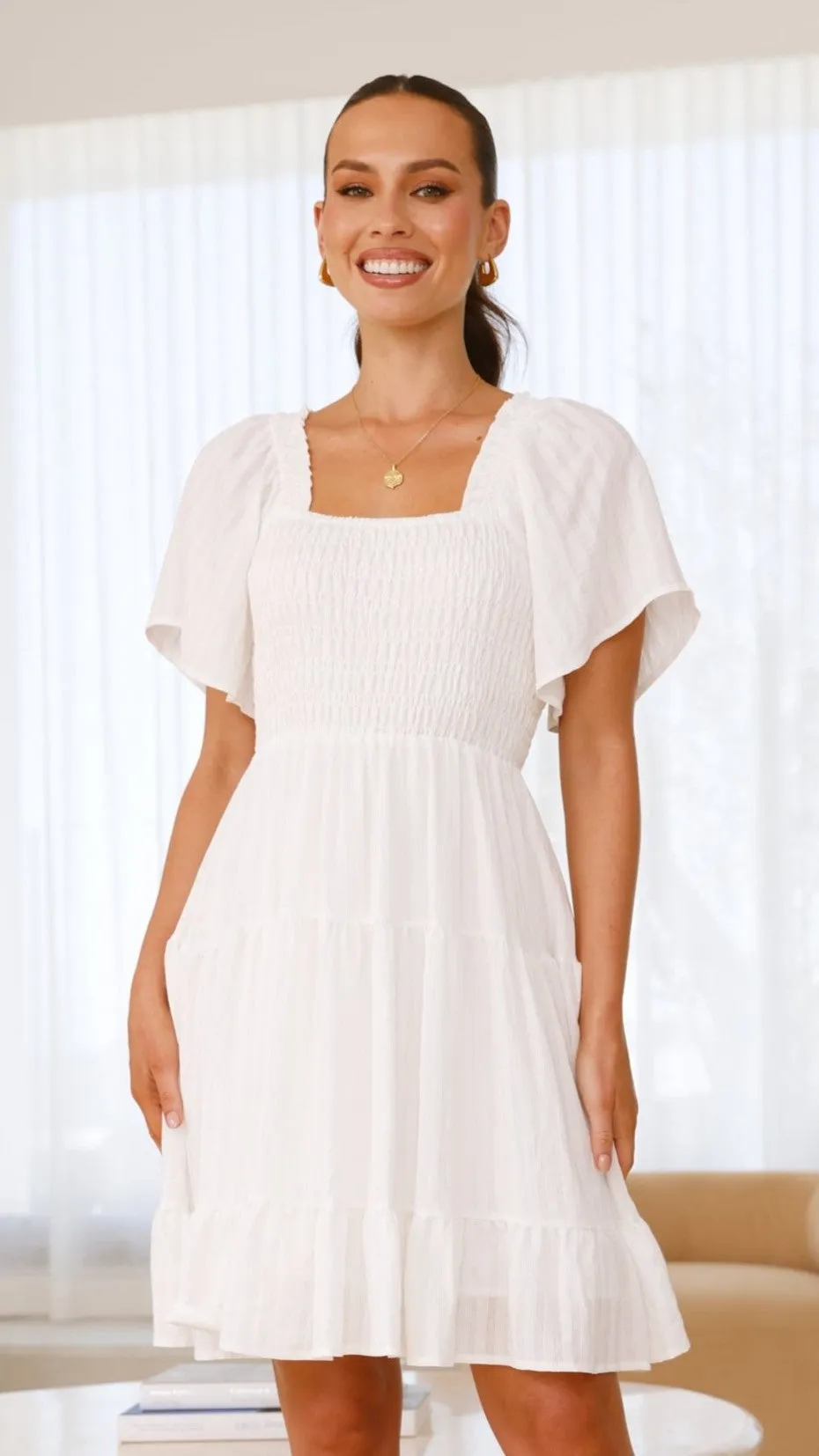 Sammi Mini Dress - White