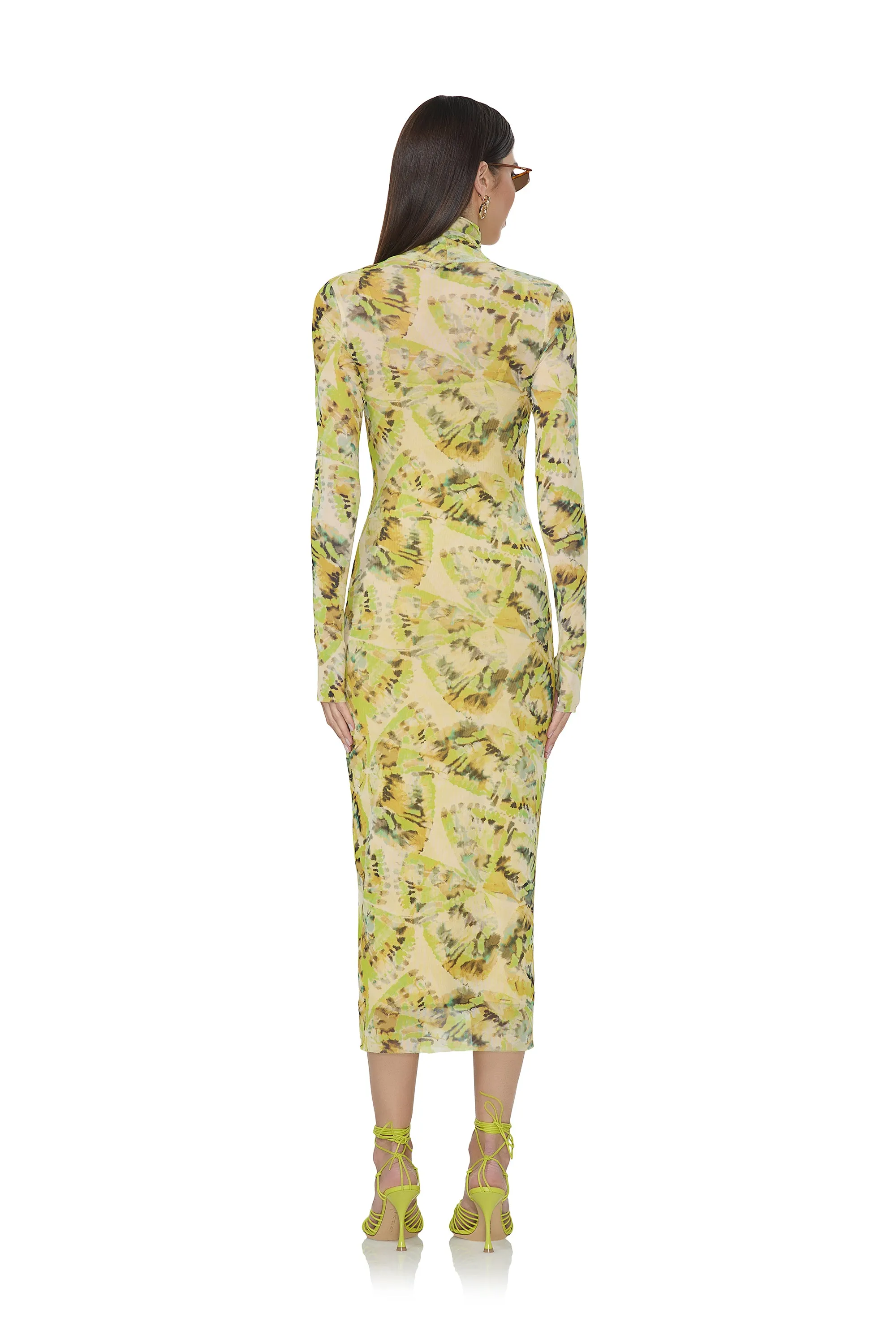 Shailene Dress - Lime Wing