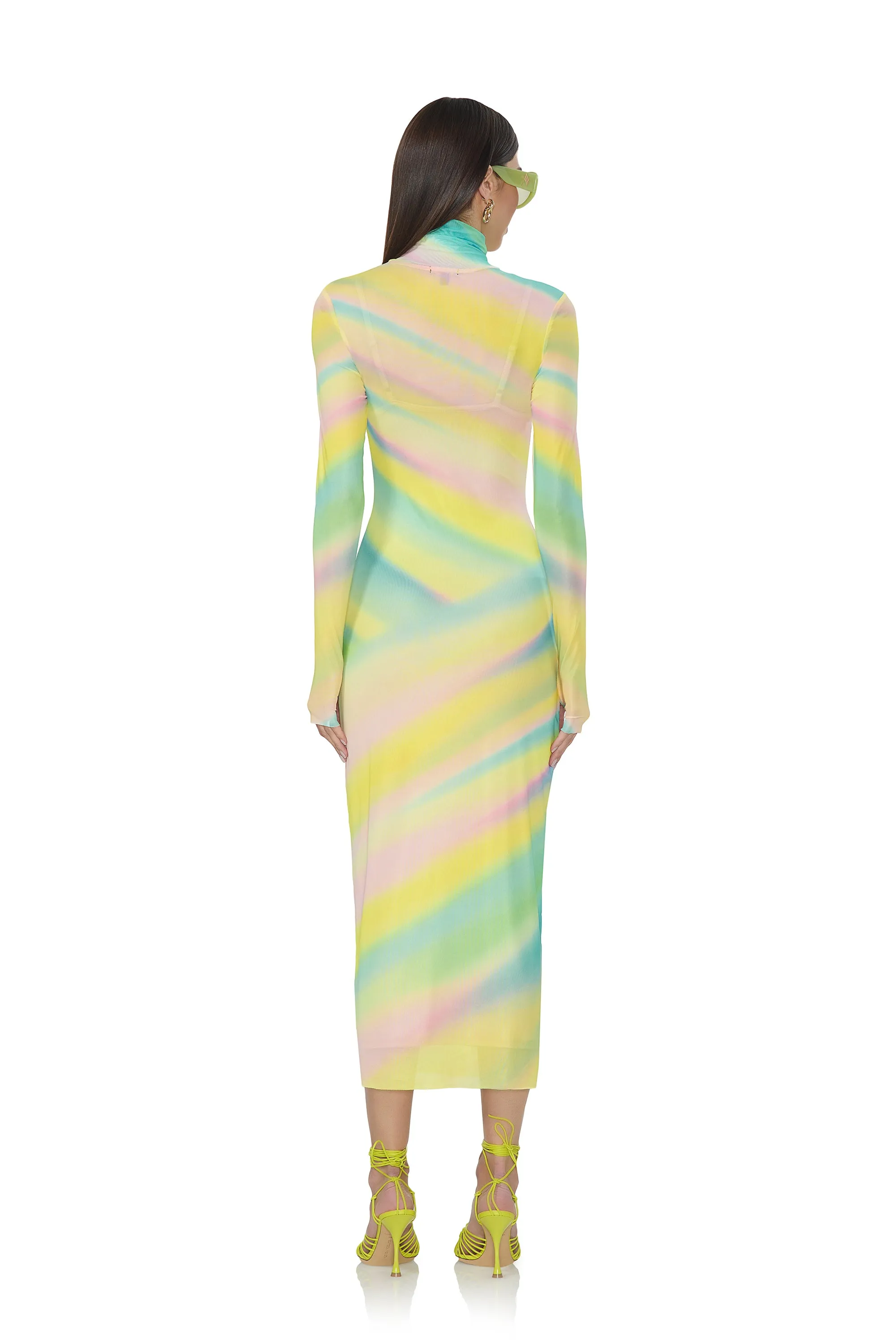 Shailene Dress - Rainbow Stripe