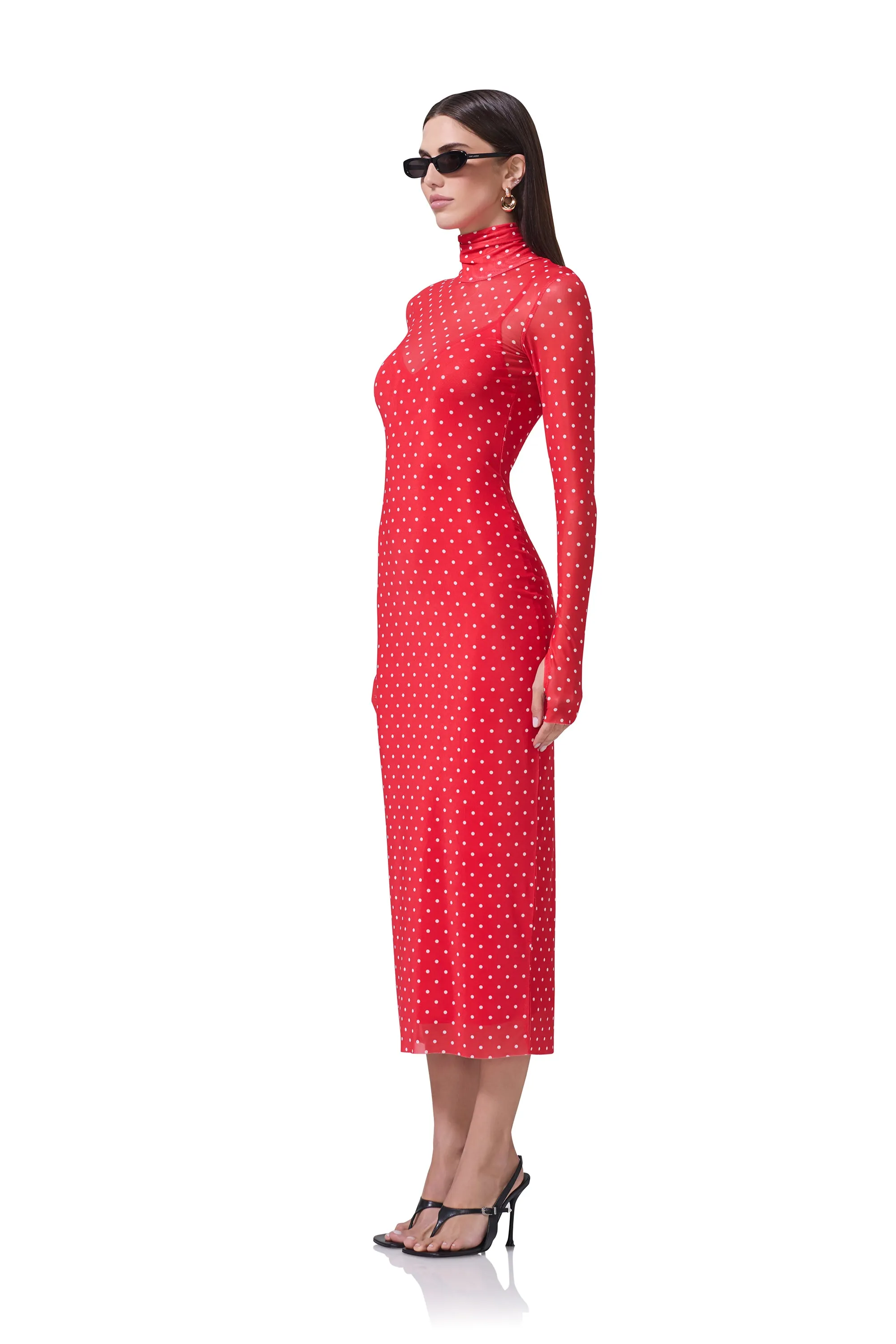 Shailene Dress - Risky Micro Dot