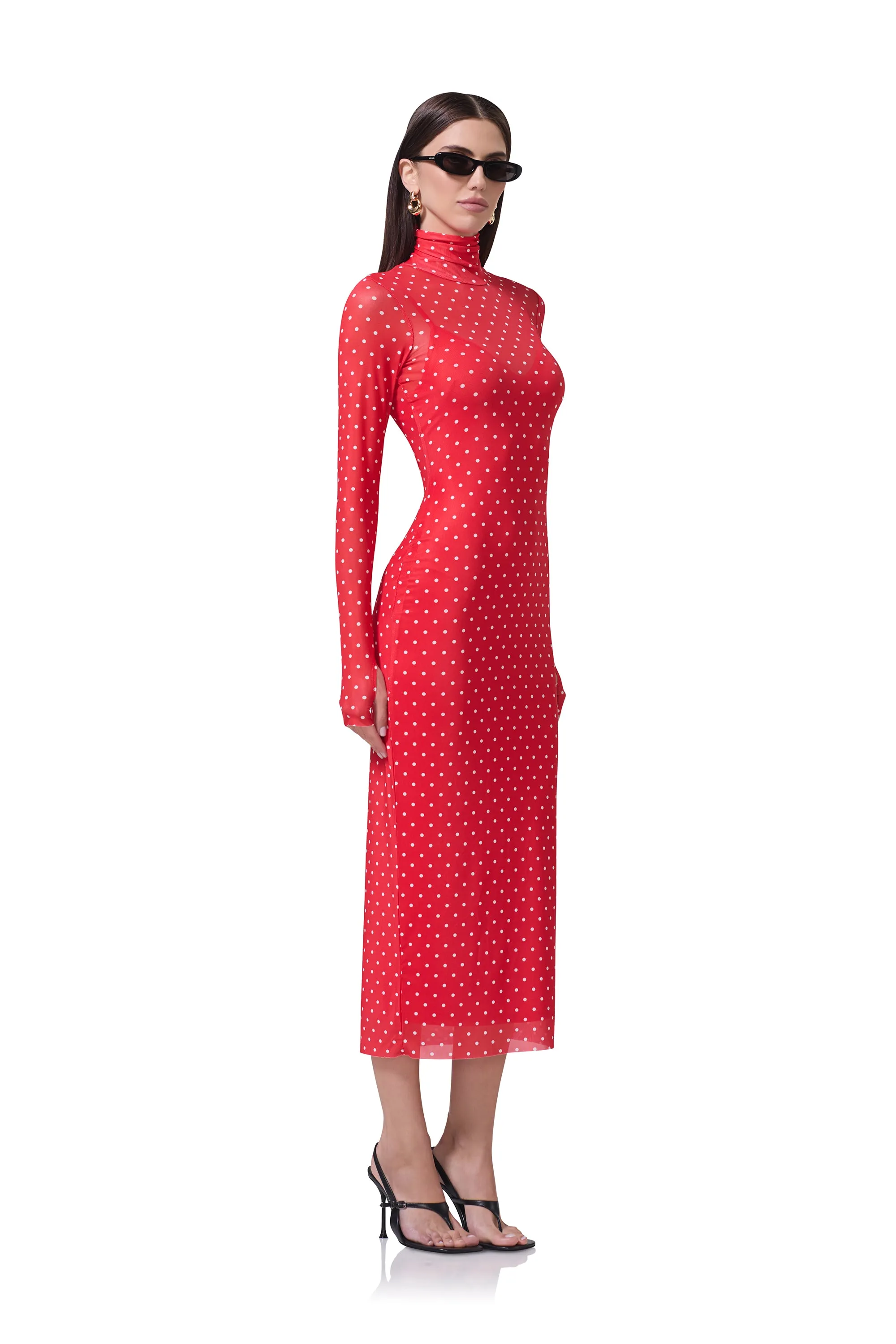 Shailene Dress - Risky Micro Dot