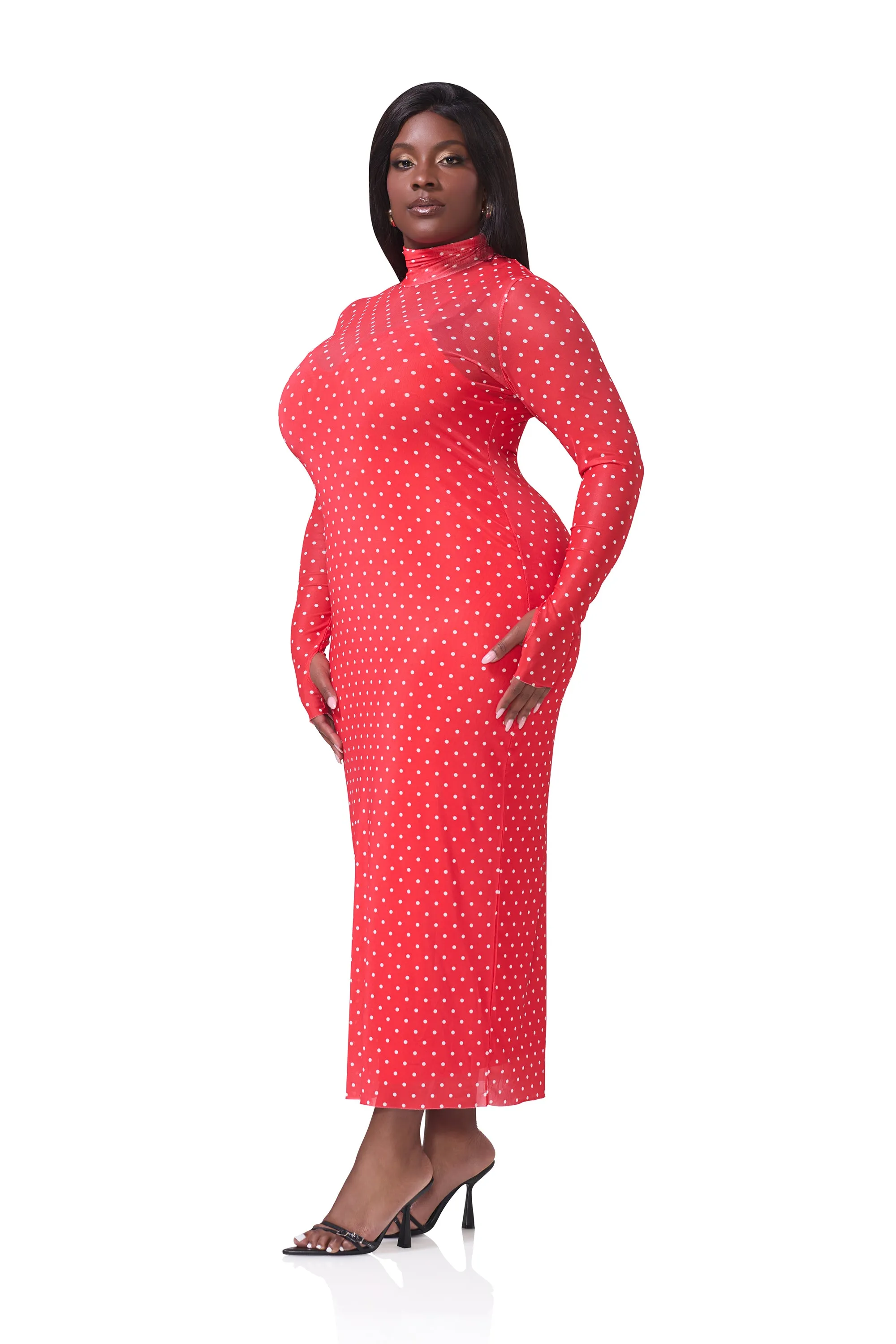 Shailene Dress - Risky Micro Dot