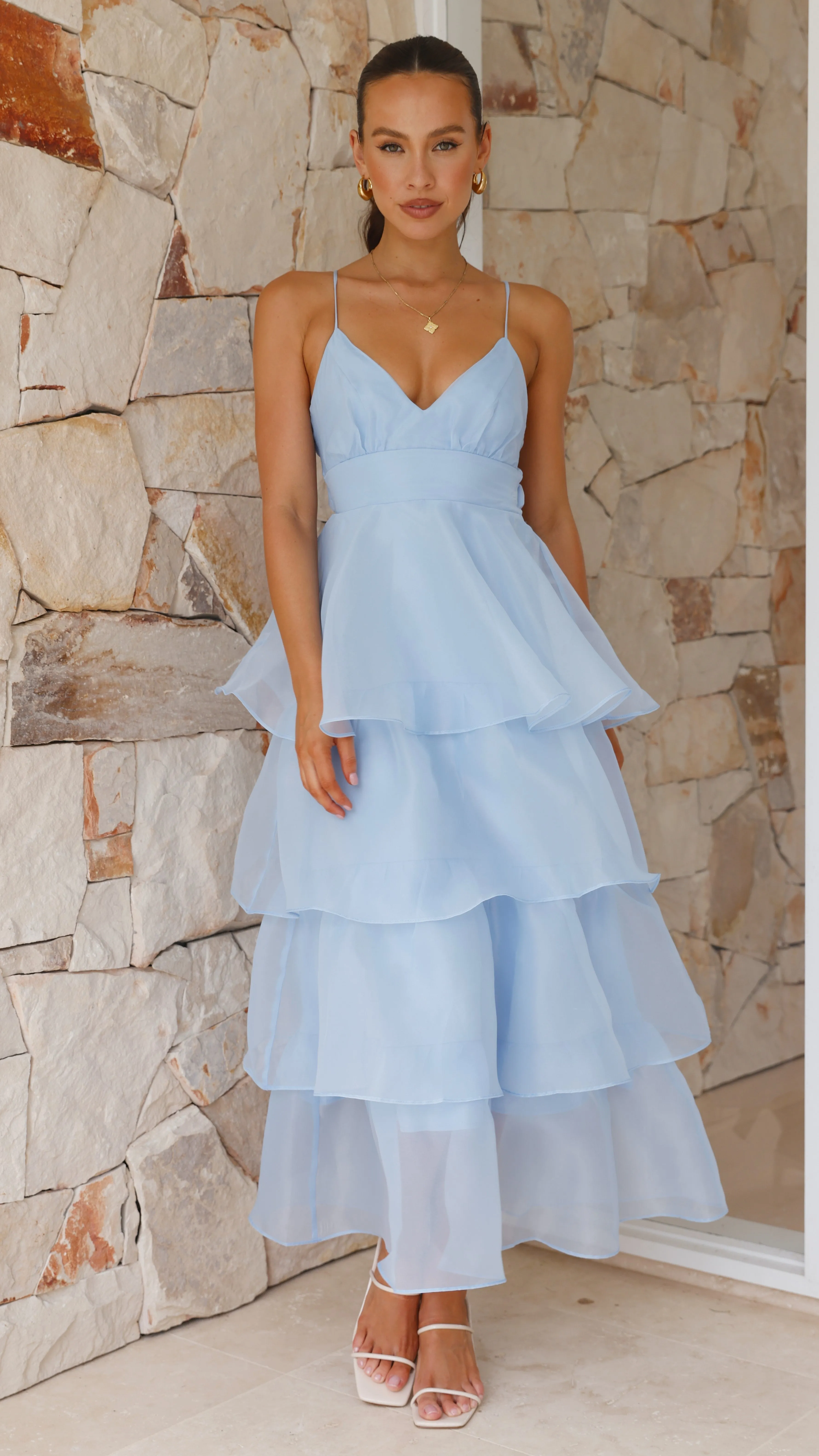 Shayla Maxi Dress - Blue