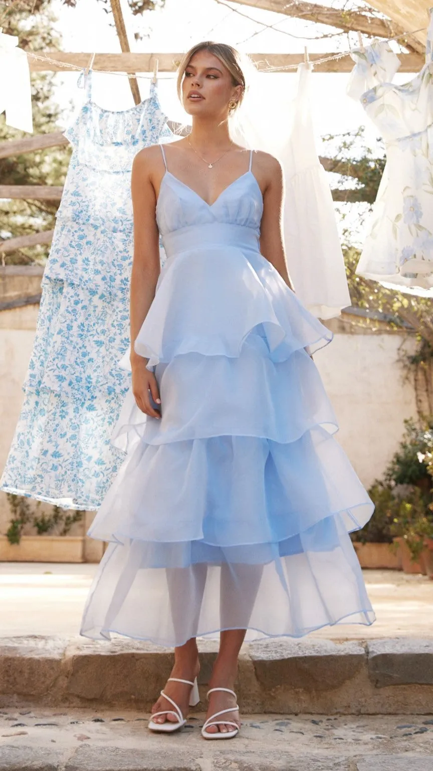 Shayla Maxi Dress - Blue