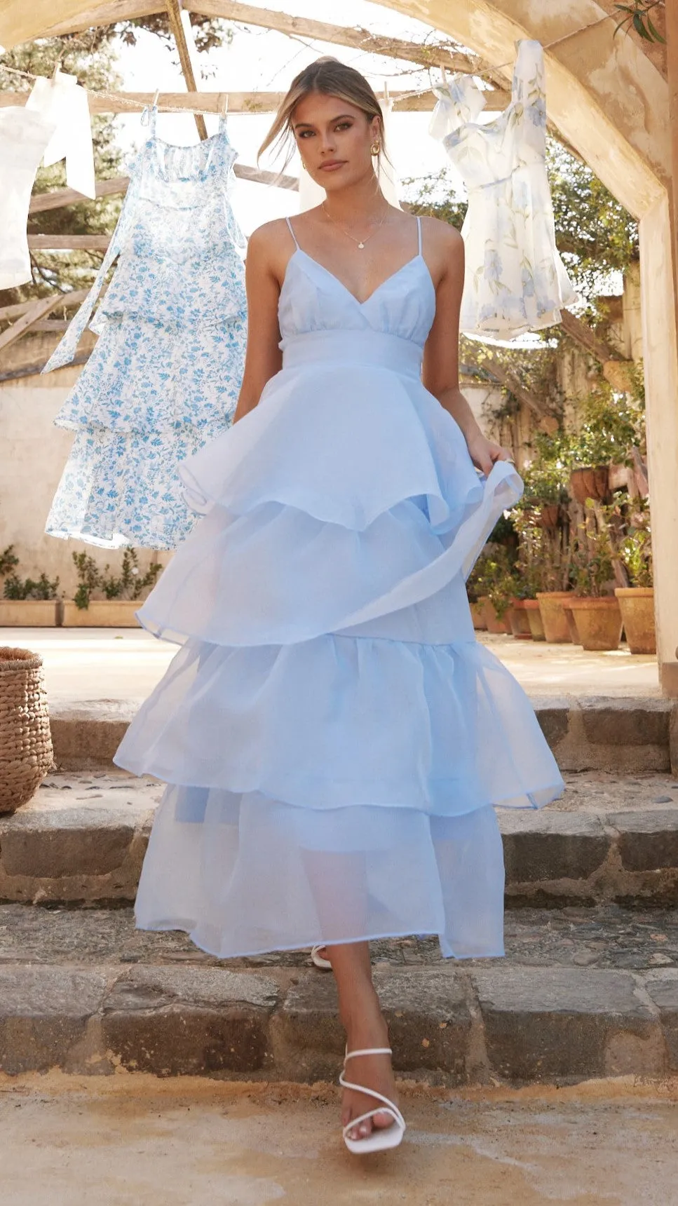 Shayla Maxi Dress - Blue
