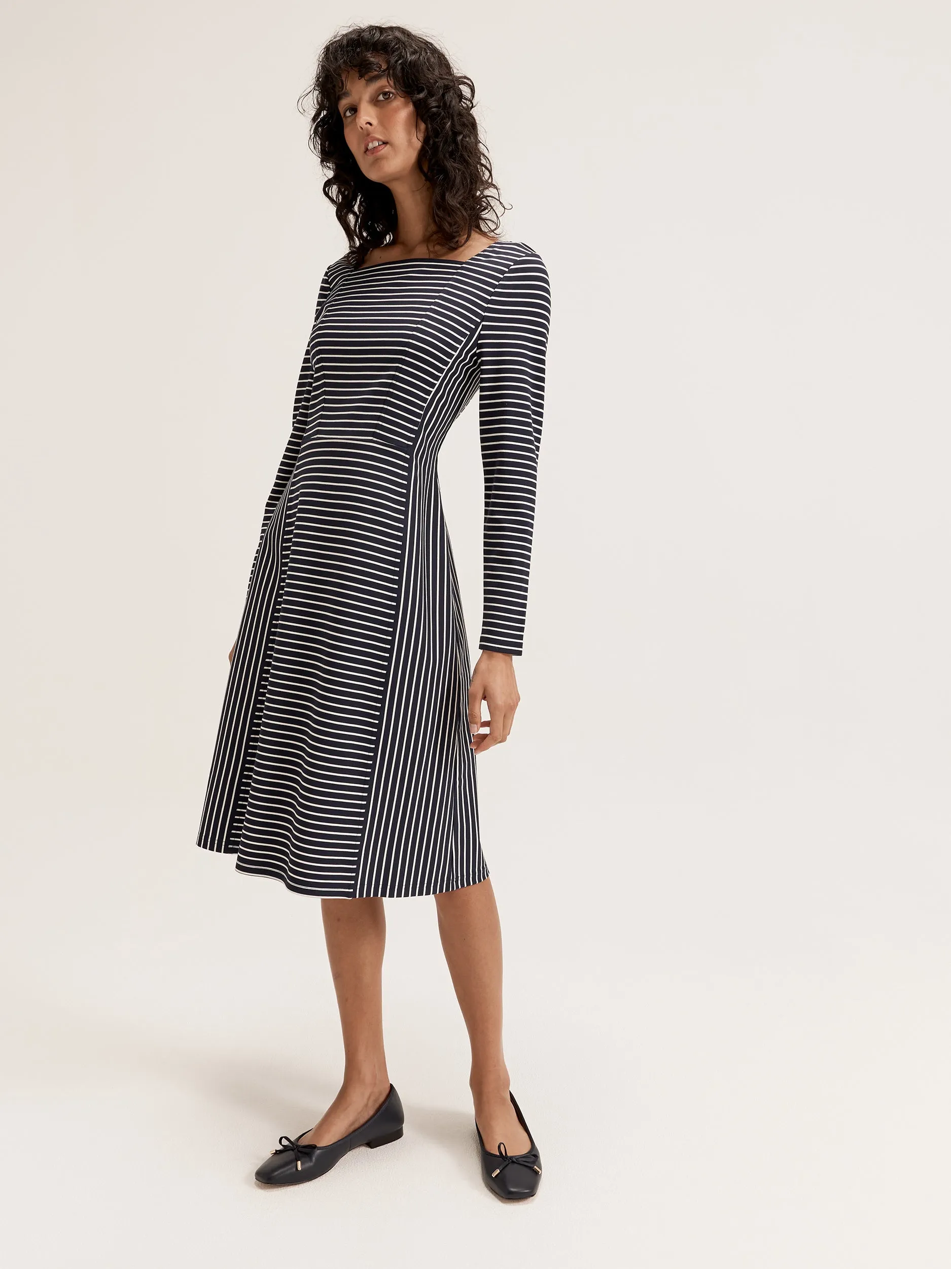 Sofie Stripe Ponte Dress
