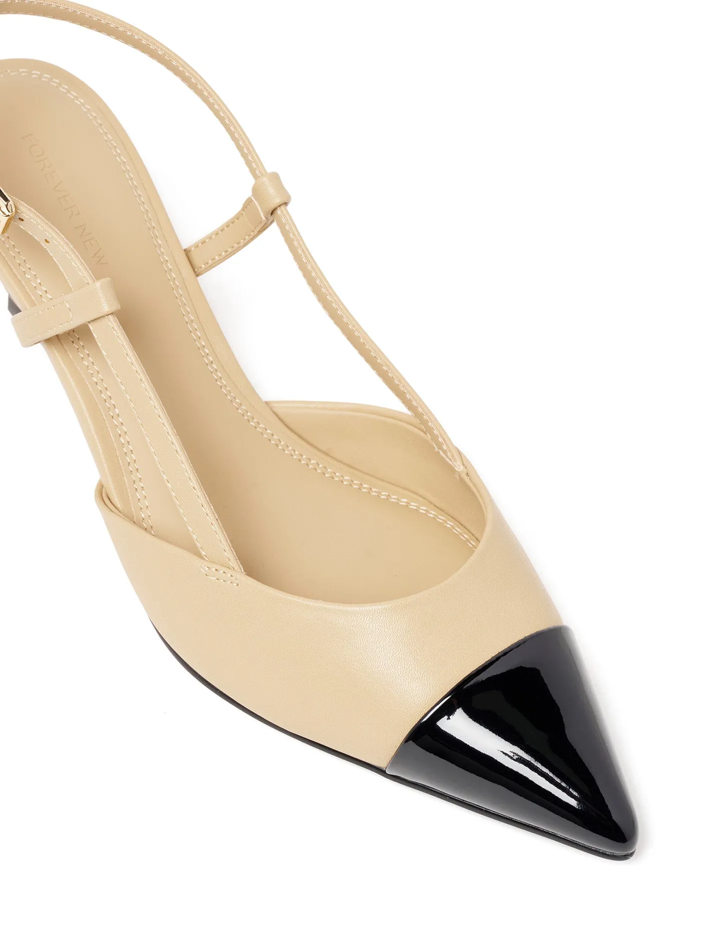 Taryn Toe Cap Slingback Heel
