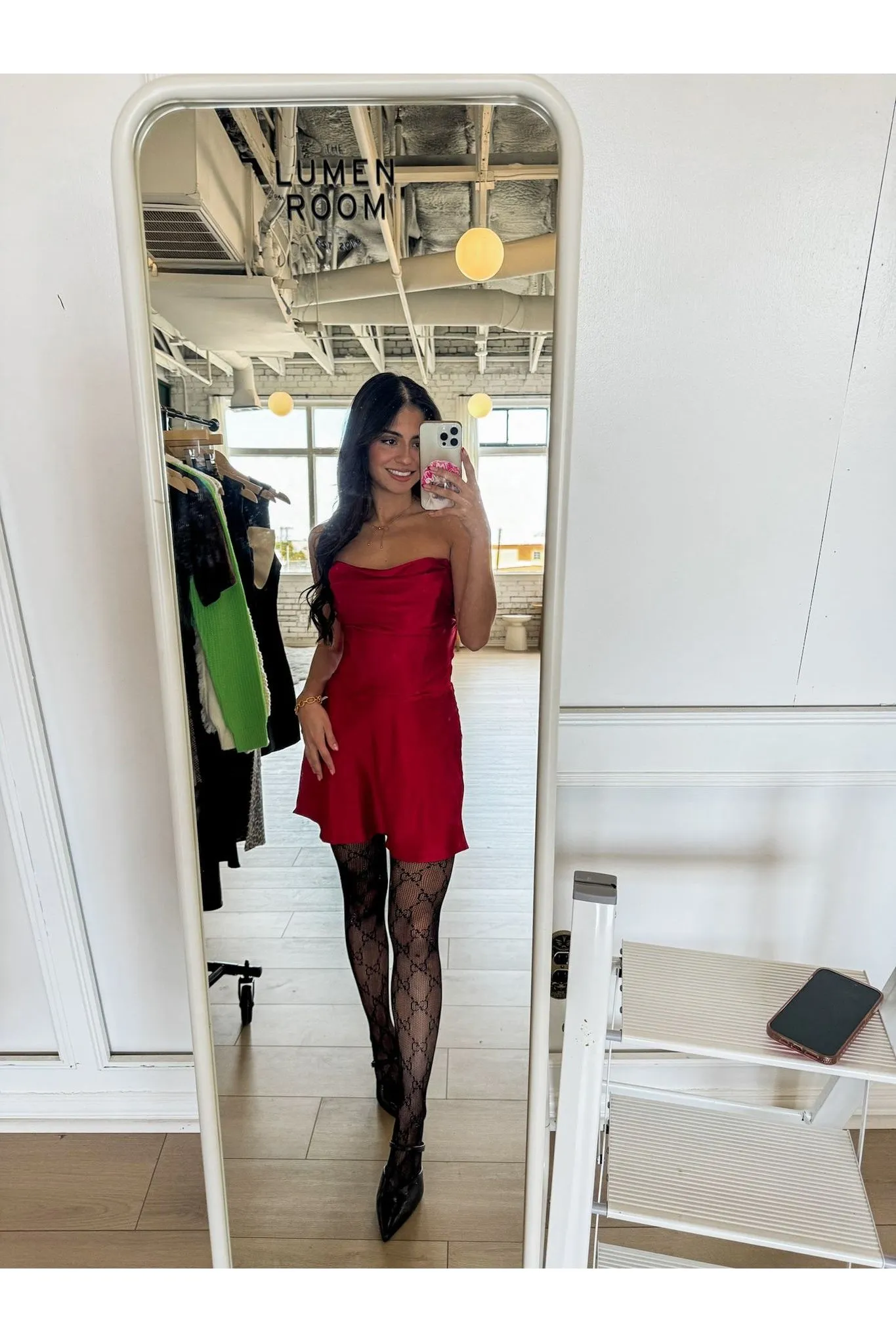 Tempe Corset Mini Dress - Ruby
