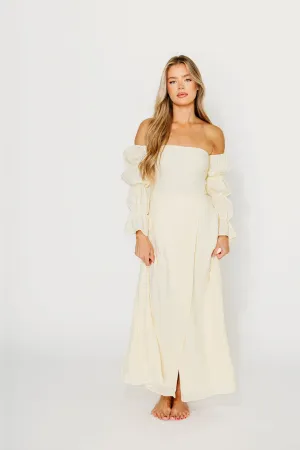 The 100% Cotton Haden Maxi Dress in Cream