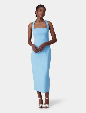 Veronica Halter Bodycon Midi Dress