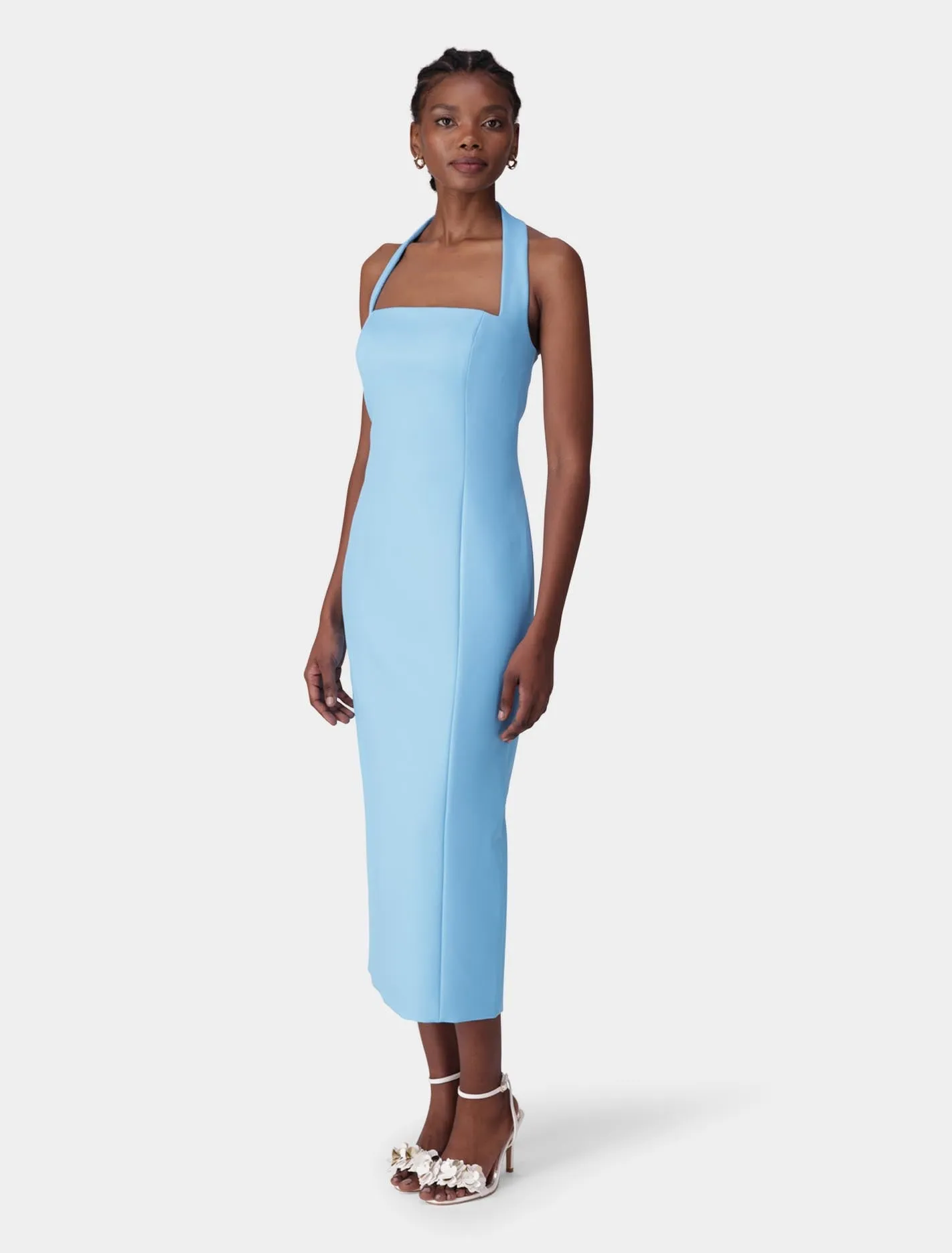 Veronica Halter Bodycon Midi Dress