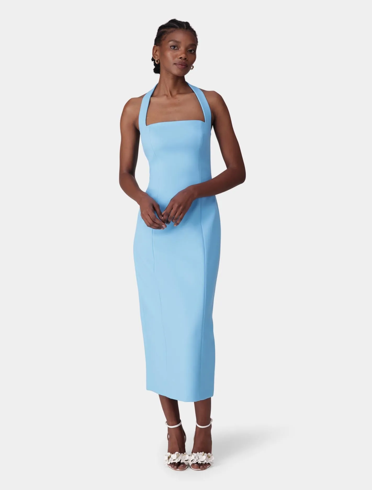 Veronica Halter Bodycon Midi Dress