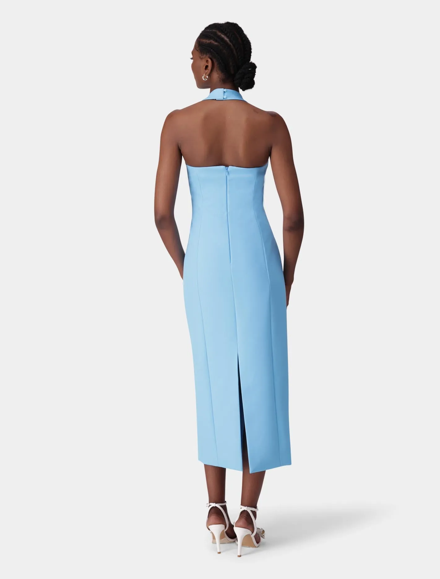 Veronica Halter Bodycon Midi Dress