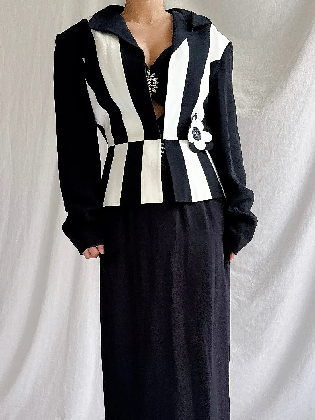 Vintage Alliage Paris Striped Jacket - M/42