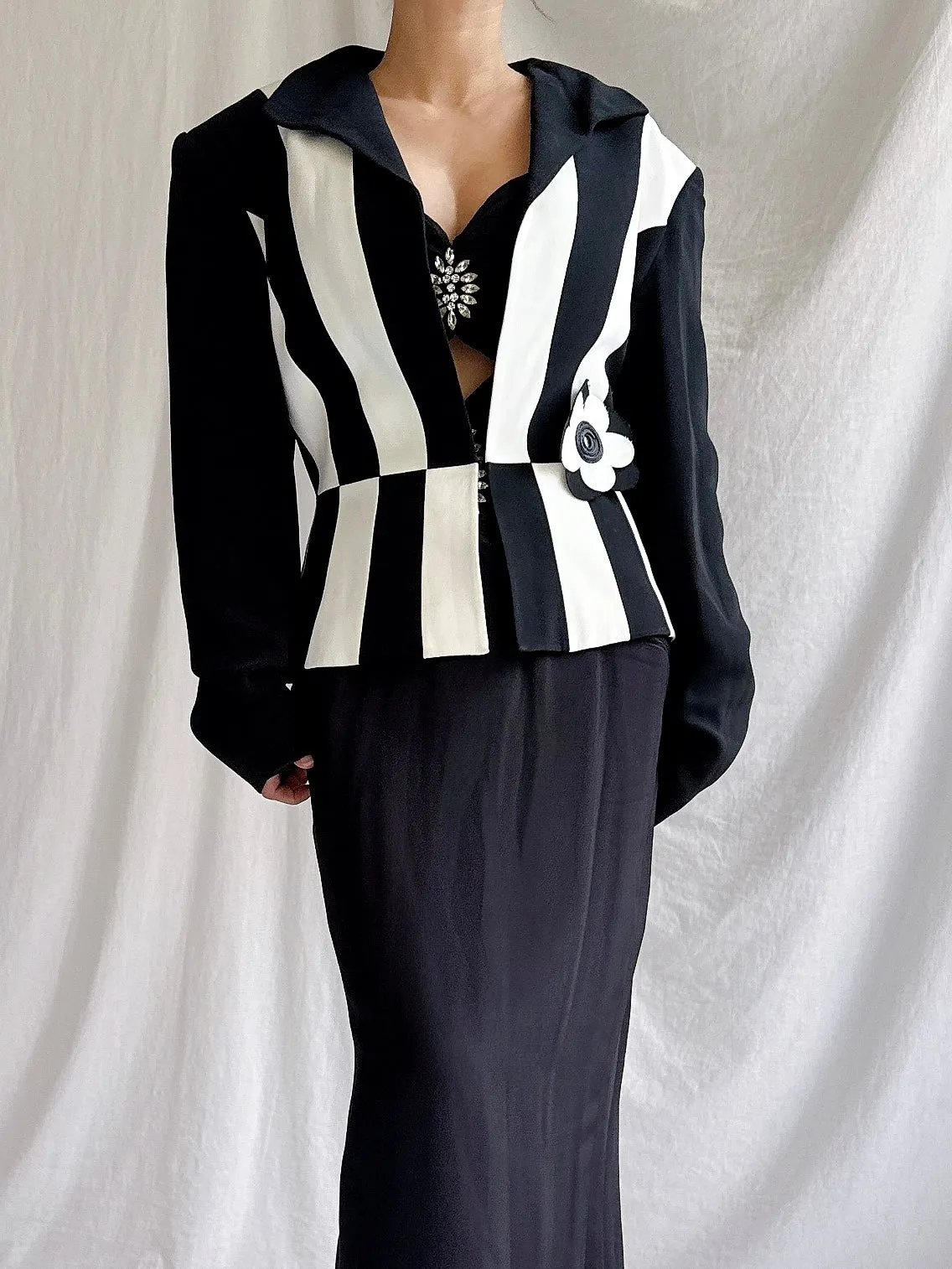 Vintage Alliage Paris Striped Jacket - M/42