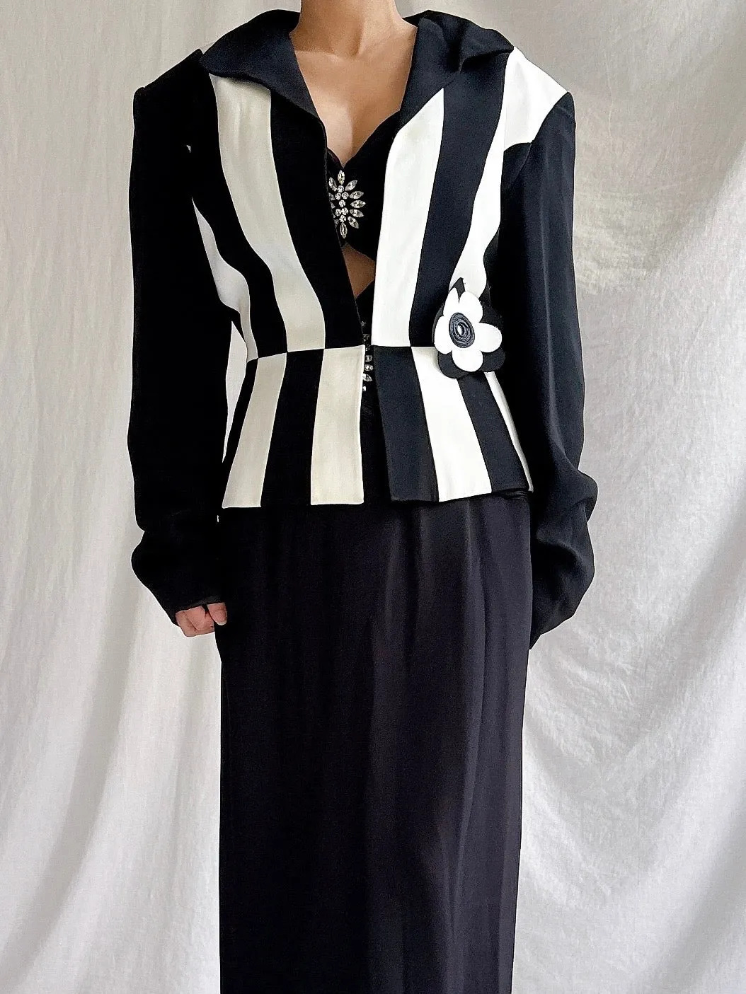 Vintage Alliage Paris Striped Jacket - M/42