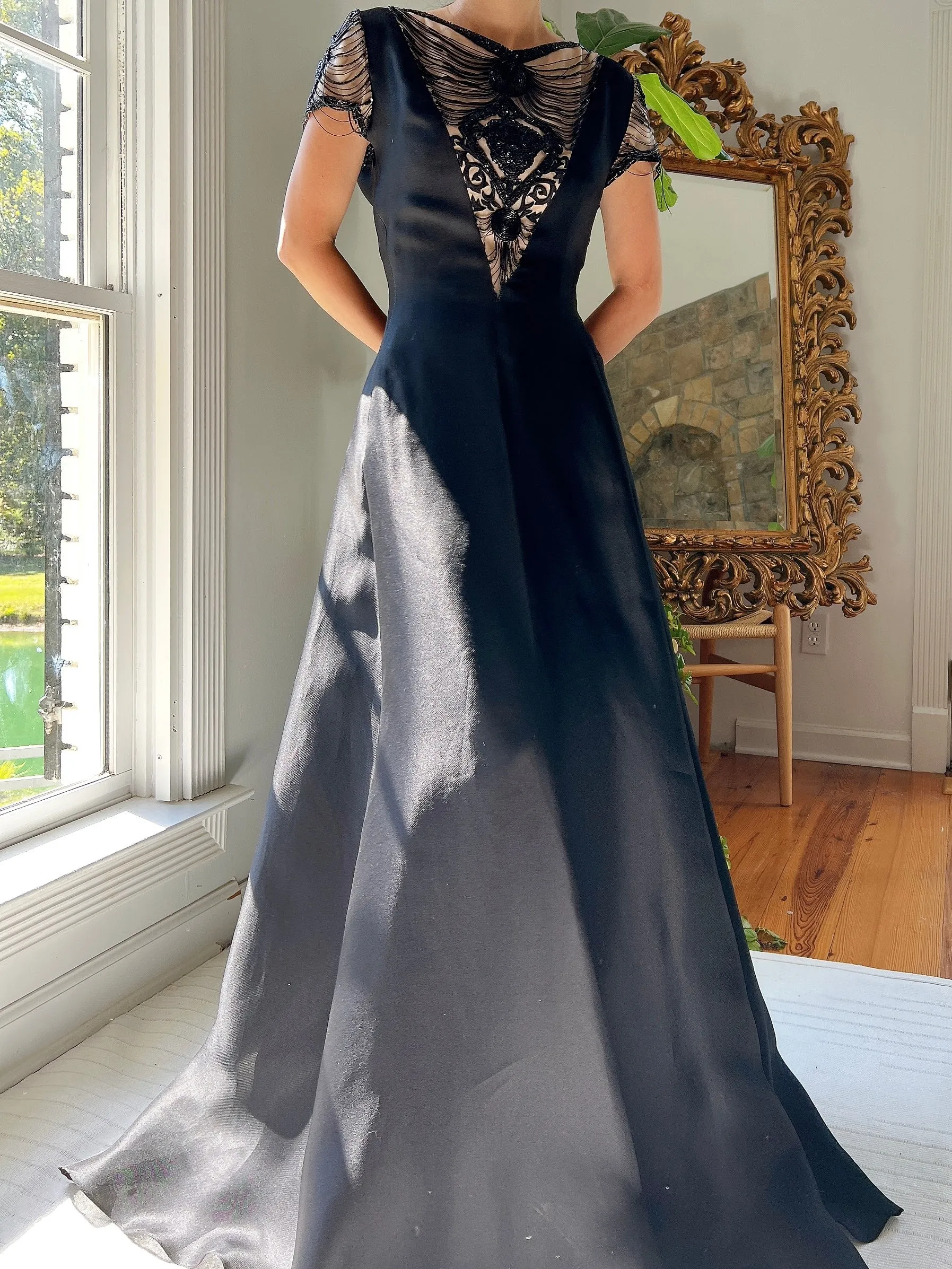 Vintage Angel Sanchez Silk Organza Gown - S/M