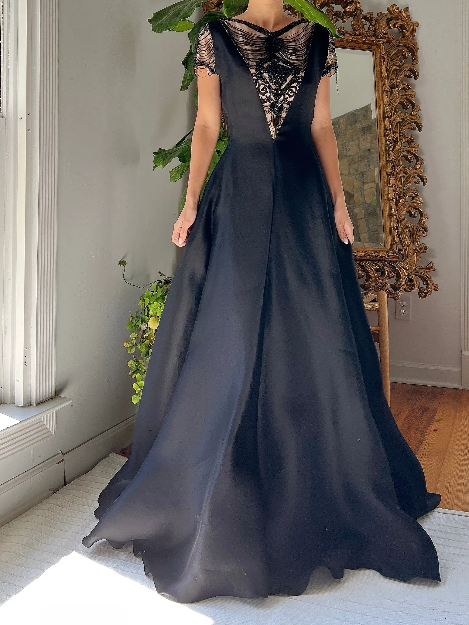 Vintage Angel Sanchez Silk Organza Gown - S/M