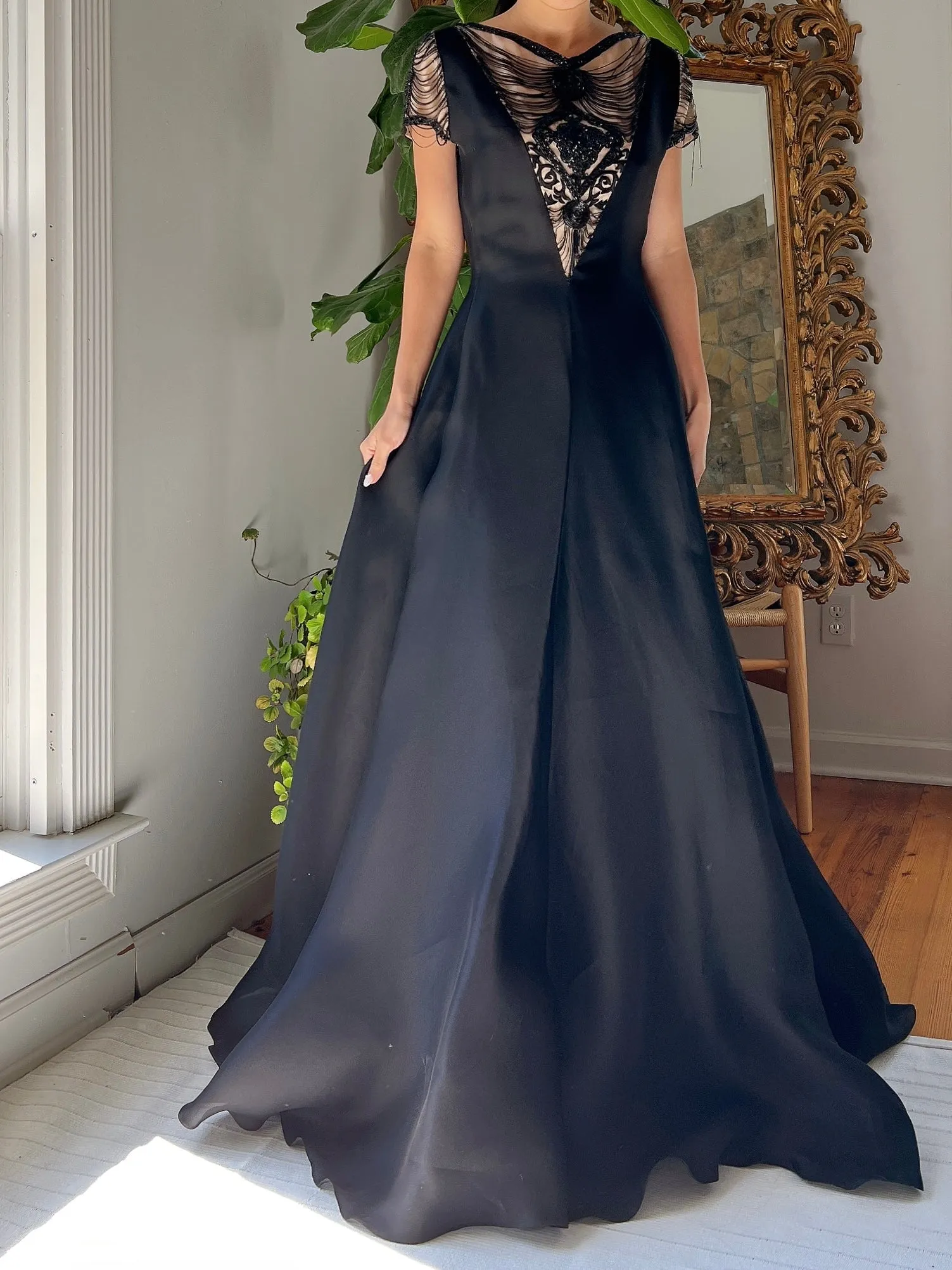Vintage Angel Sanchez Silk Organza Gown - S/M