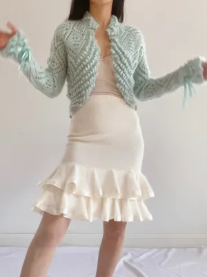 Vintage Angora Pencil Skirt - S/M