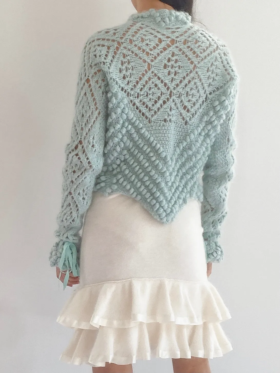 Vintage Angora Pencil Skirt - S/M
