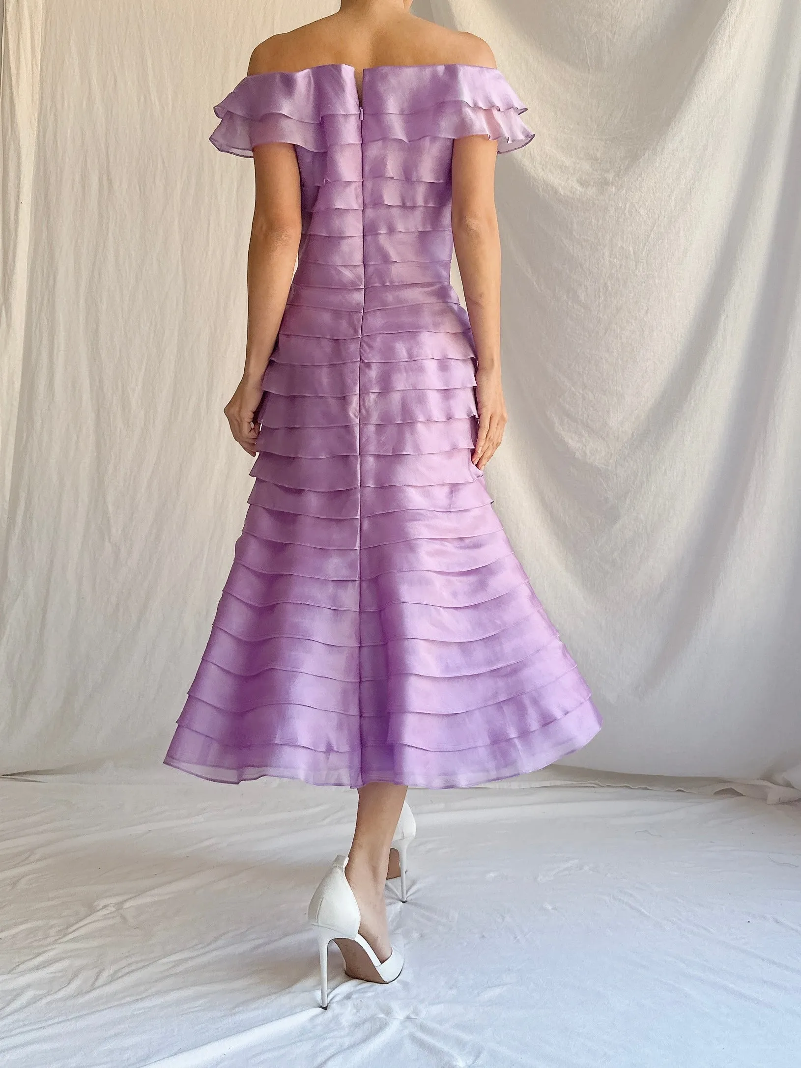 Vintage Belleville Sassoon Silk Organza Dress - S/ UK 8/US 4/6