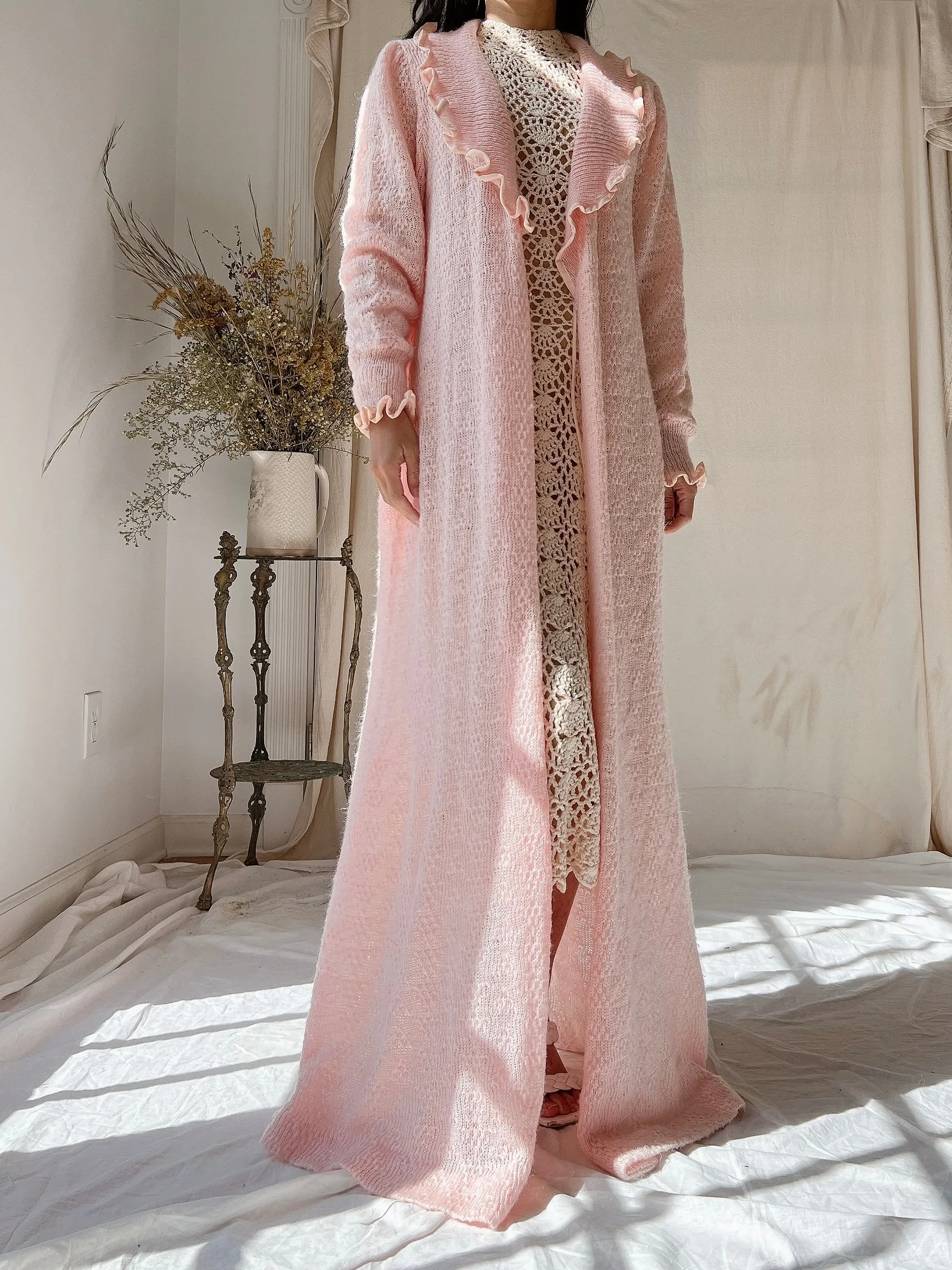 Vintage Christian Dior Mohair Knit Duster - M
