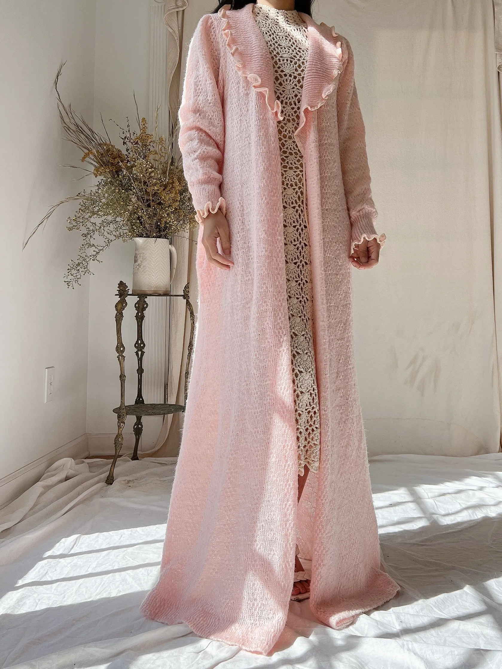 Vintage Christian Dior Mohair Knit Duster - M